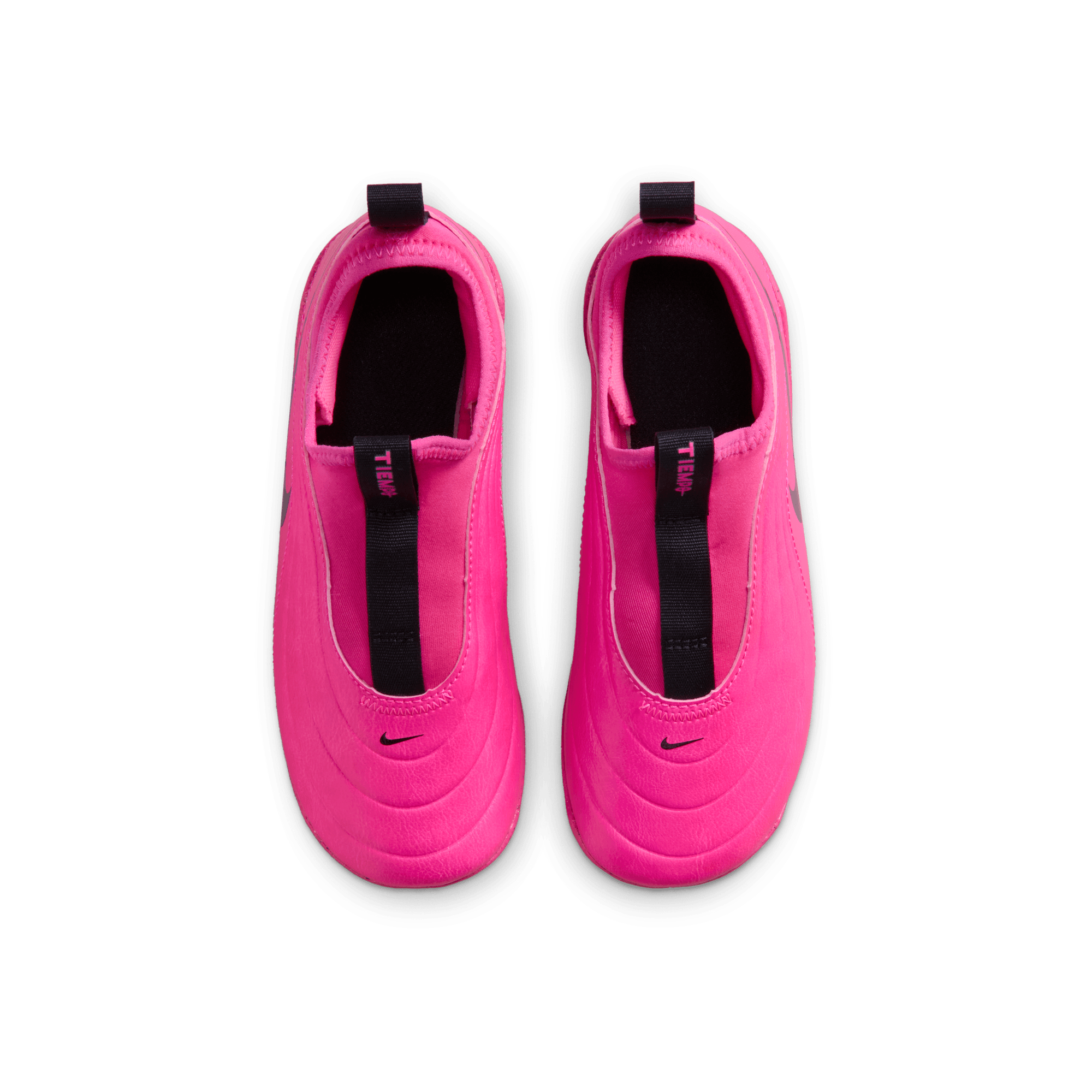 Nike Jr. Tiempo Maestro Club MG "Pink Blast/Black" Preschool Kids' Soccer Cleat - PINK/BLACK Thumbnail View 6