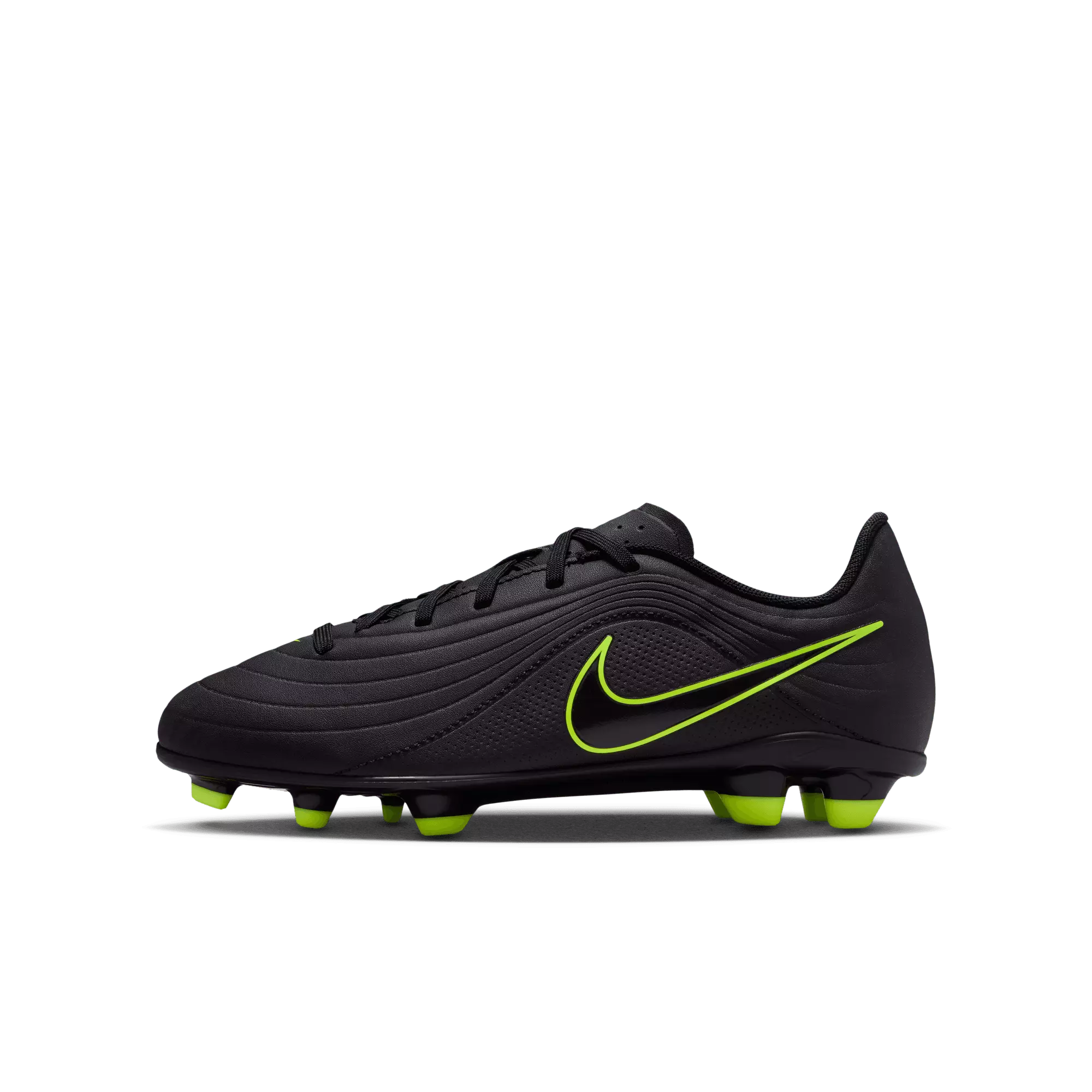 Nike Jr. Tiempo Maestro Club MG Low-Top "Black/Volt" Preschool Kids' Cleat - BLACK/VOLT