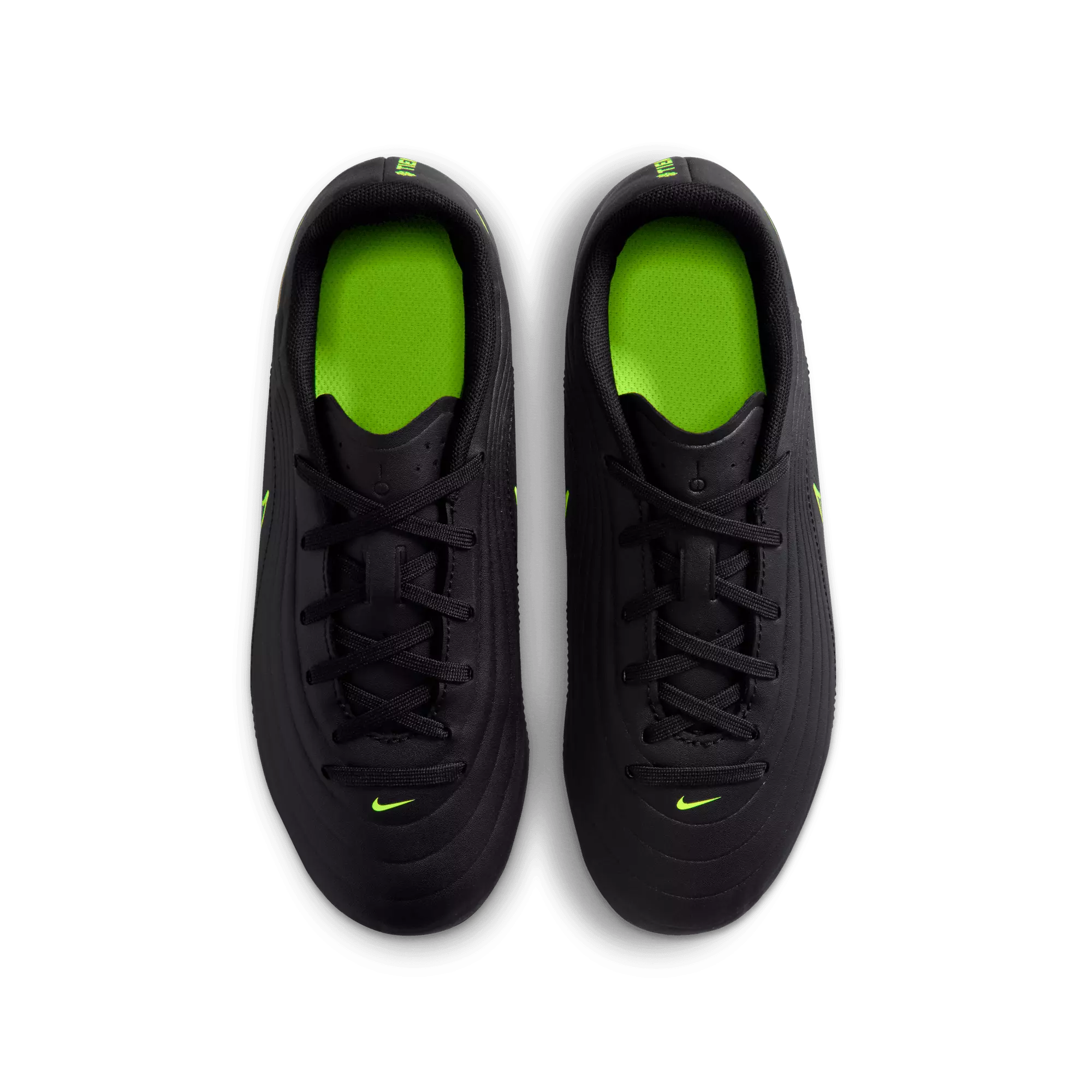 Nike Jr. Tiempo Maestro Club MG Low-Top "Black/Volt" Preschool Kids' Cleat - BLACK/VOLT