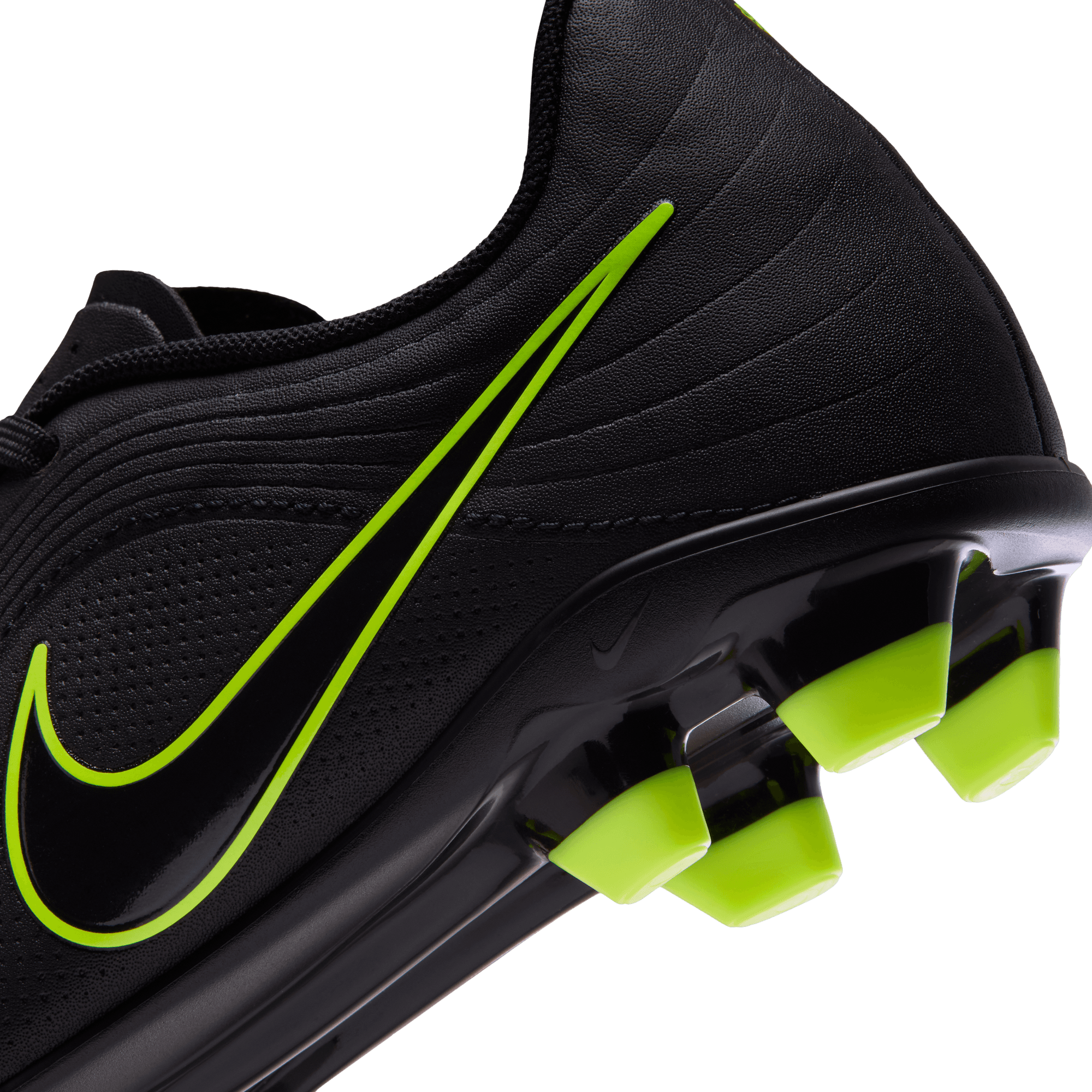 Nike Jr. Tiempo Maestro Club MG Low-Top "Black/Volt" Preschool Kids' Cleat - BLACK/VOLT Thumbnail View 11