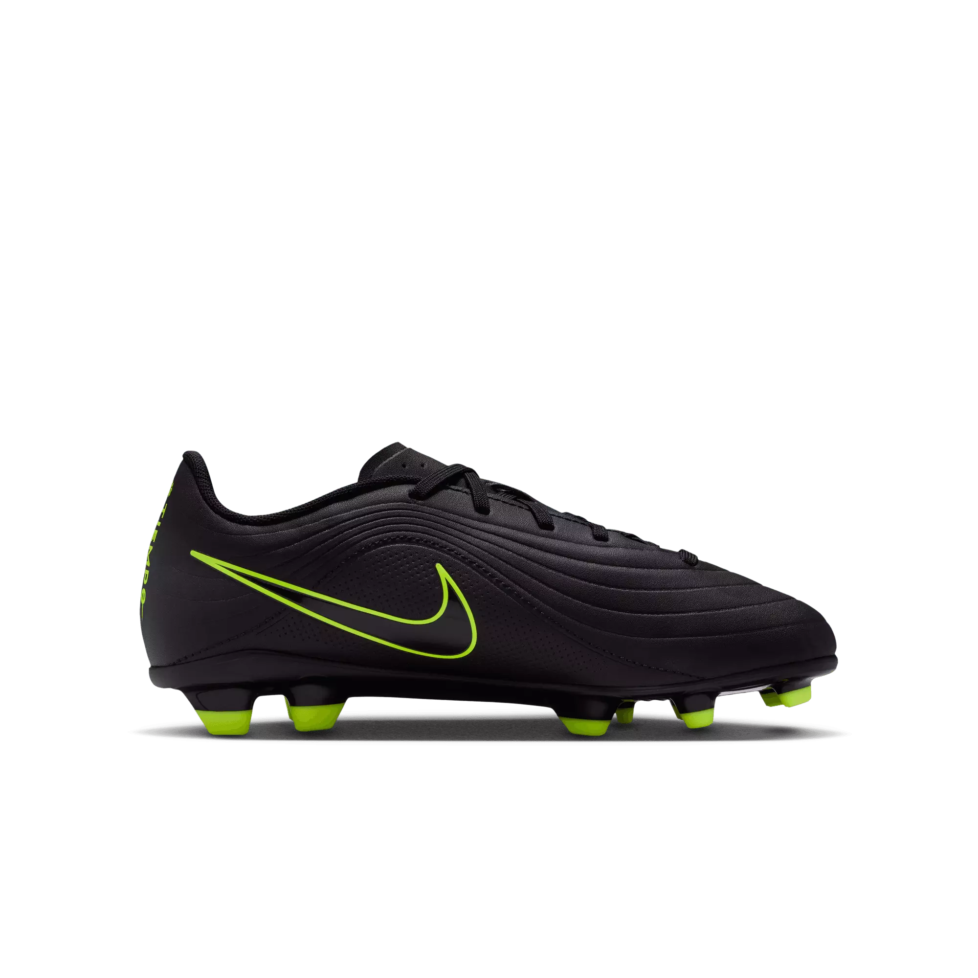 Nike Jr. Tiempo Maestro Club MG Low-Top "Black/Volt" Preschool Kids' Cleat - BLACK/VOLT