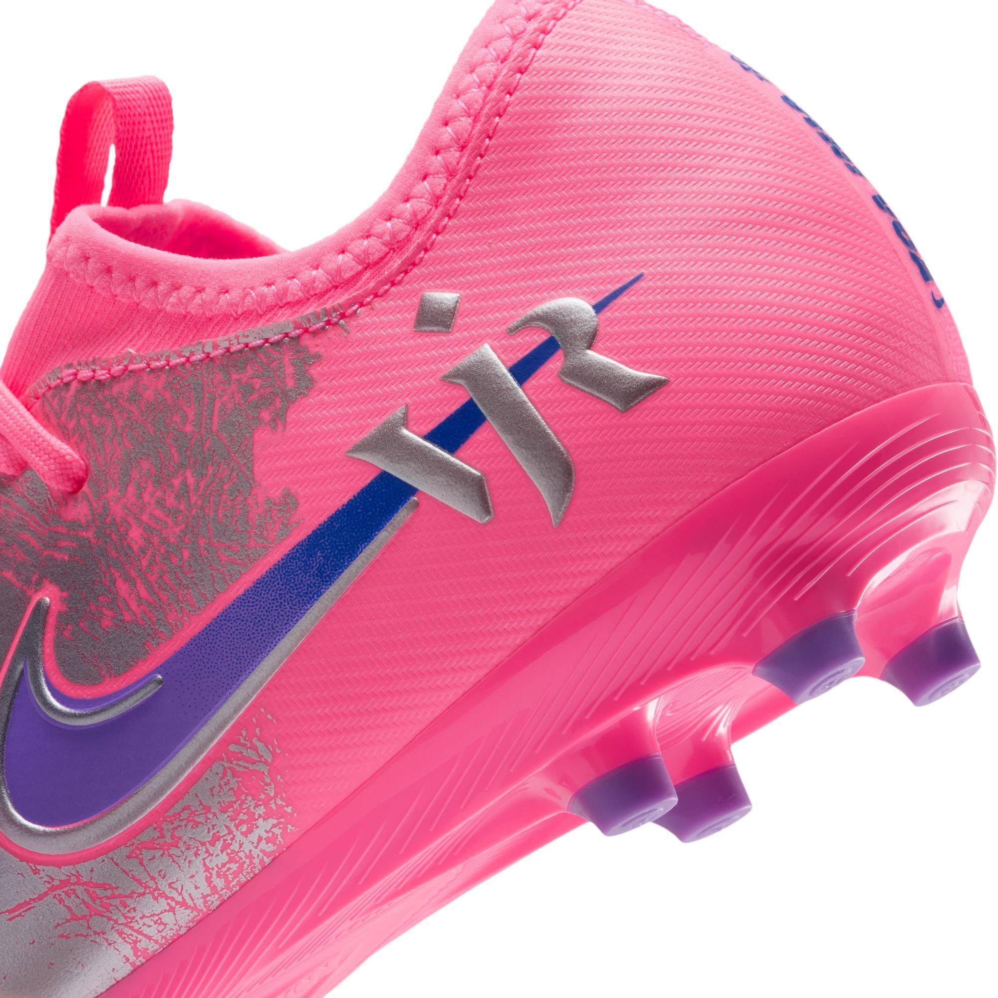 Nike Mercurial Vapor 16 Academy "Vini Jr." Grade School Kids' Soccer Cleat - SUNSET PULSE/OLD ROYAL Thumbnail View 6