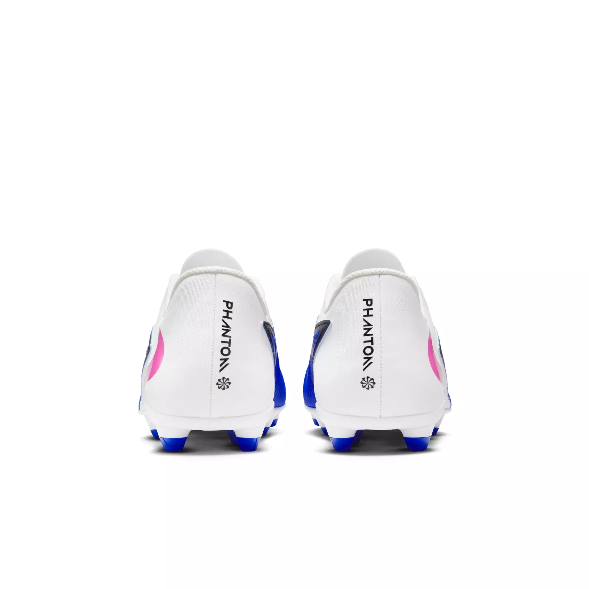 Nike Phantom 6 Low Club MG "Racer Blue/Pink Blast/White" Men's Soccer Cleat - WHITE/BLUE/PINK