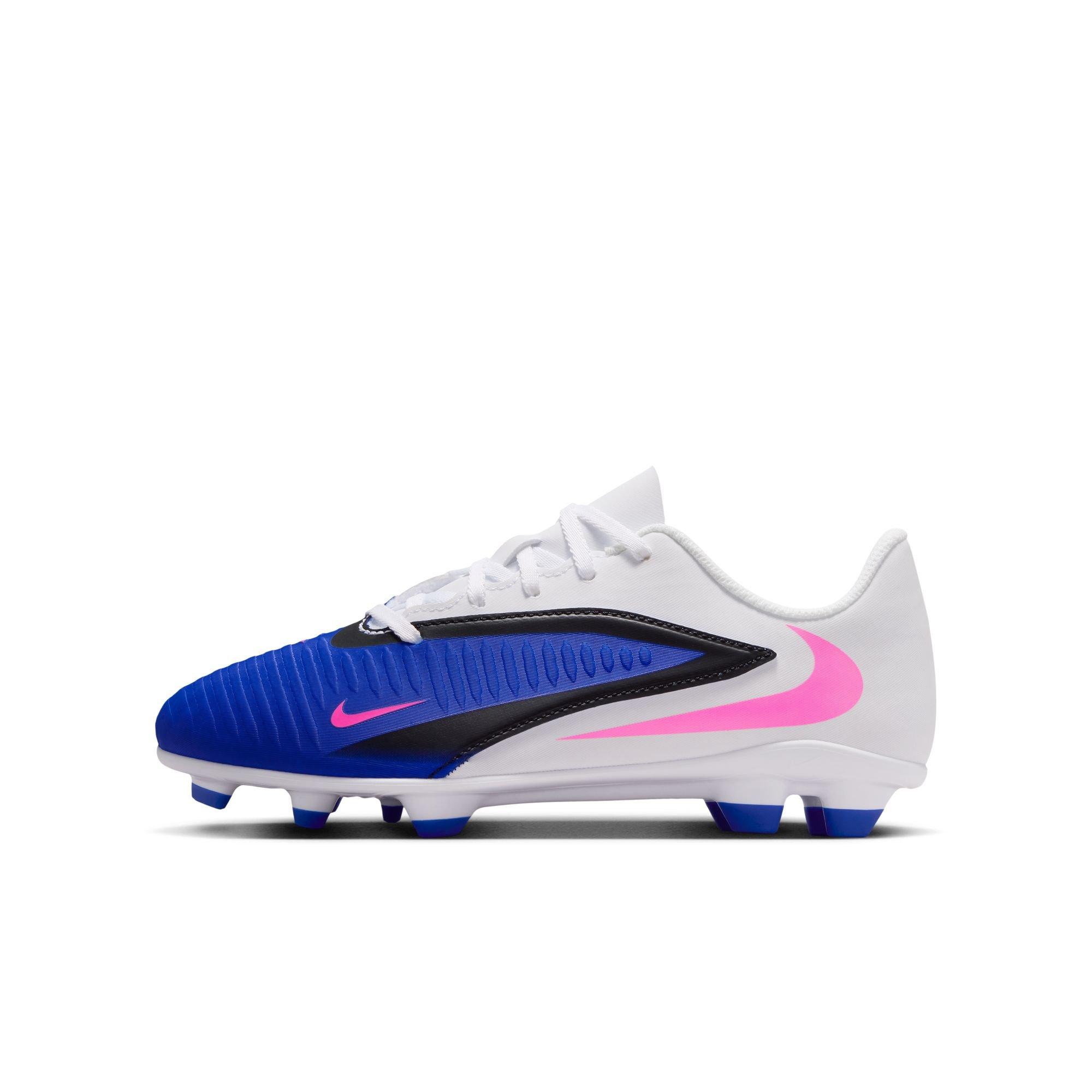 Nike Jr. Phantom 6 Low Club MG Preschool Boys' "Racer Blue/Pink Blast/White" Soccer Cleat