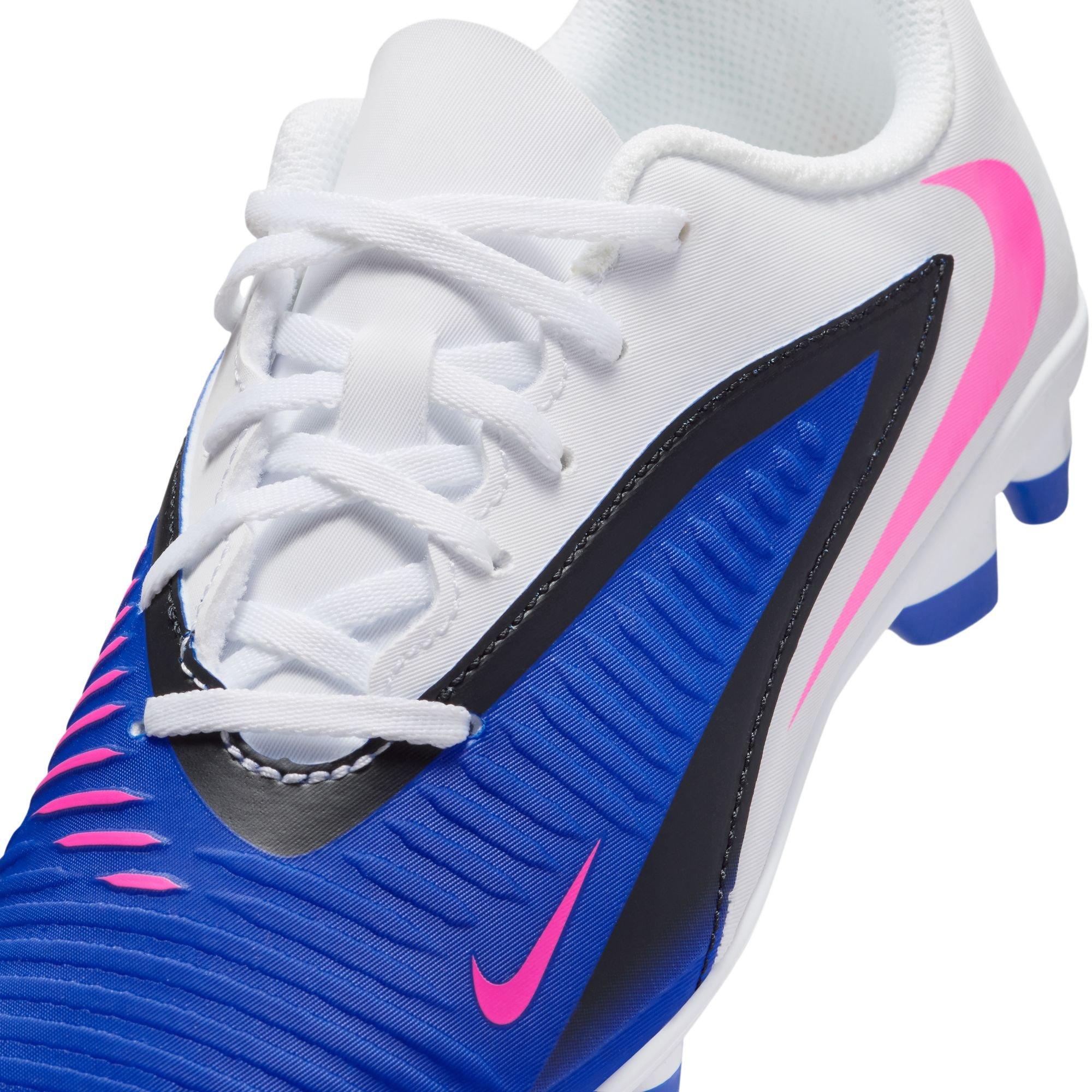 Nike Jr. Phantom 6 Low Club MG Preschool Boys' "Racer Blue/Pink Blast/White" Soccer Cleat