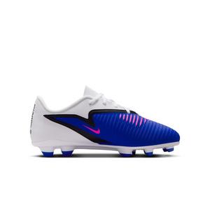 Nike Jr. Phantom 6 Low Club MG "Racer Blue/Pink Blast/White" Preschool Boys' Soccer Cleat