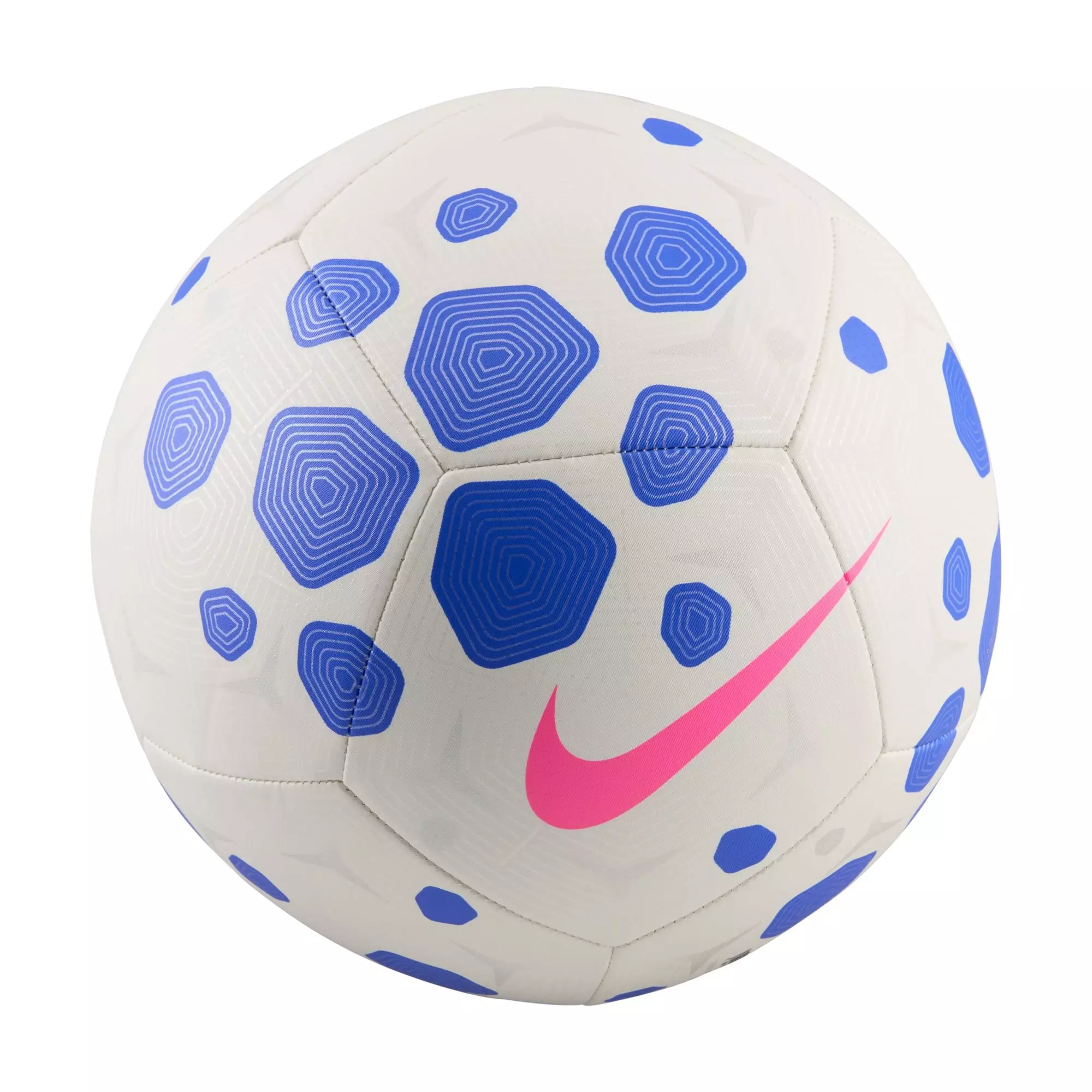 Nike Pitch Size 3 Soccer Ball - White/Racer Blue/Pink Blast - WHITE/BLUE/PINK
