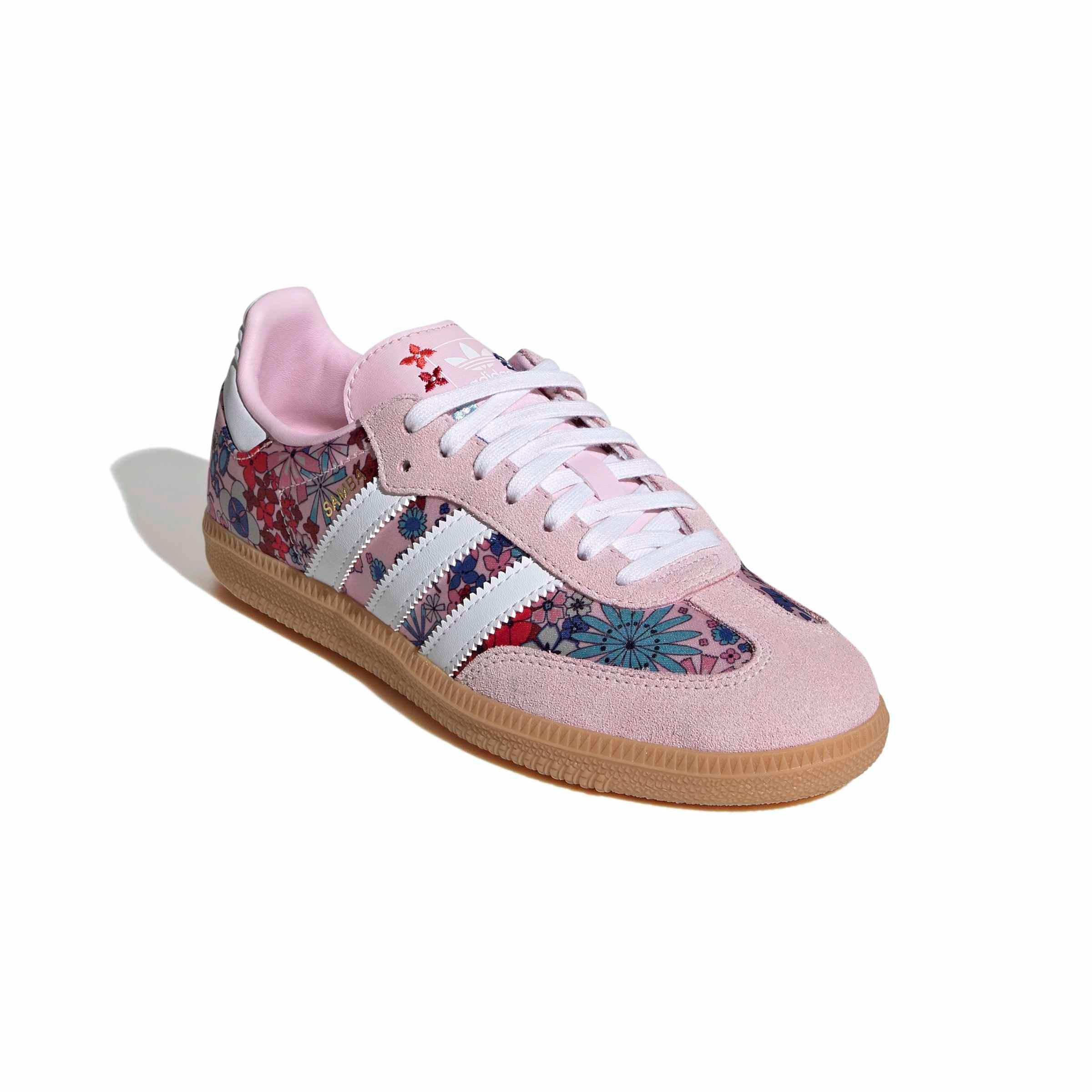 adidas Originals Samba OG Liberty London "Clear Pink" Grade School Girls' Shoe - MULTI-COLOR Thumbnail View 6