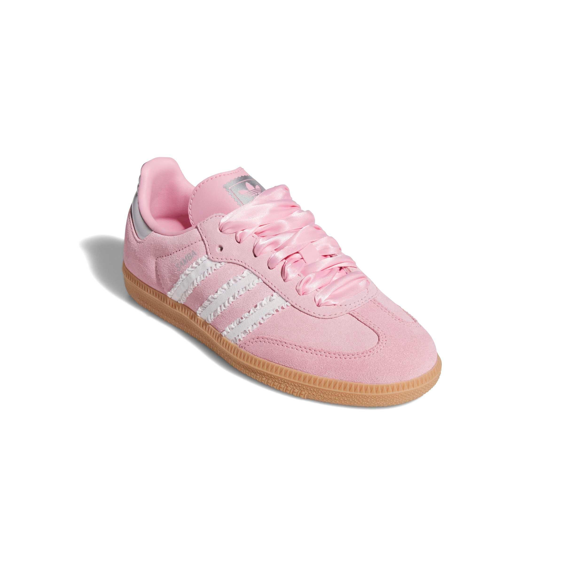 adidas Originals Samba OG "Pink Ribbon" Grade School Girls' Shoe - PINK Thumbnail View 5