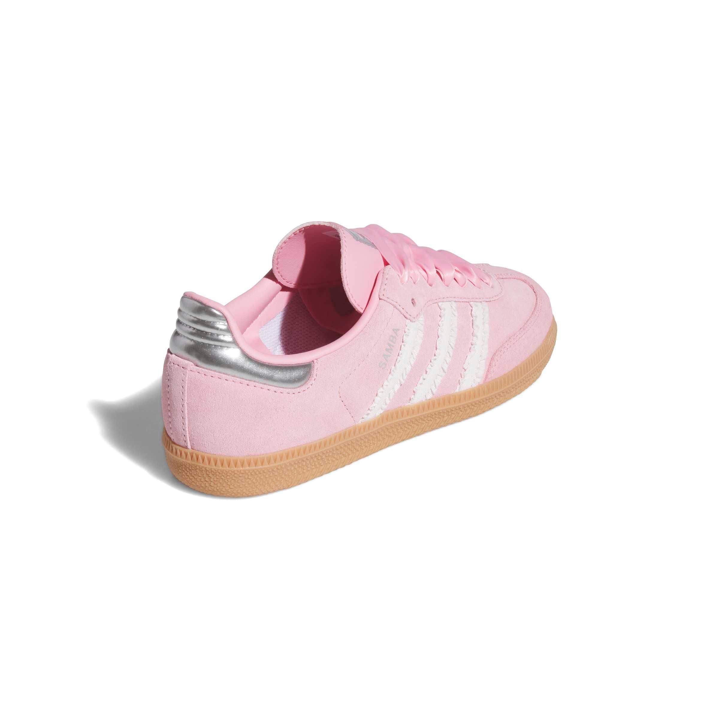 adidas Originals Samba OG "Pink Ribbon" Grade School Girls' Shoe - PINK Thumbnail View 6