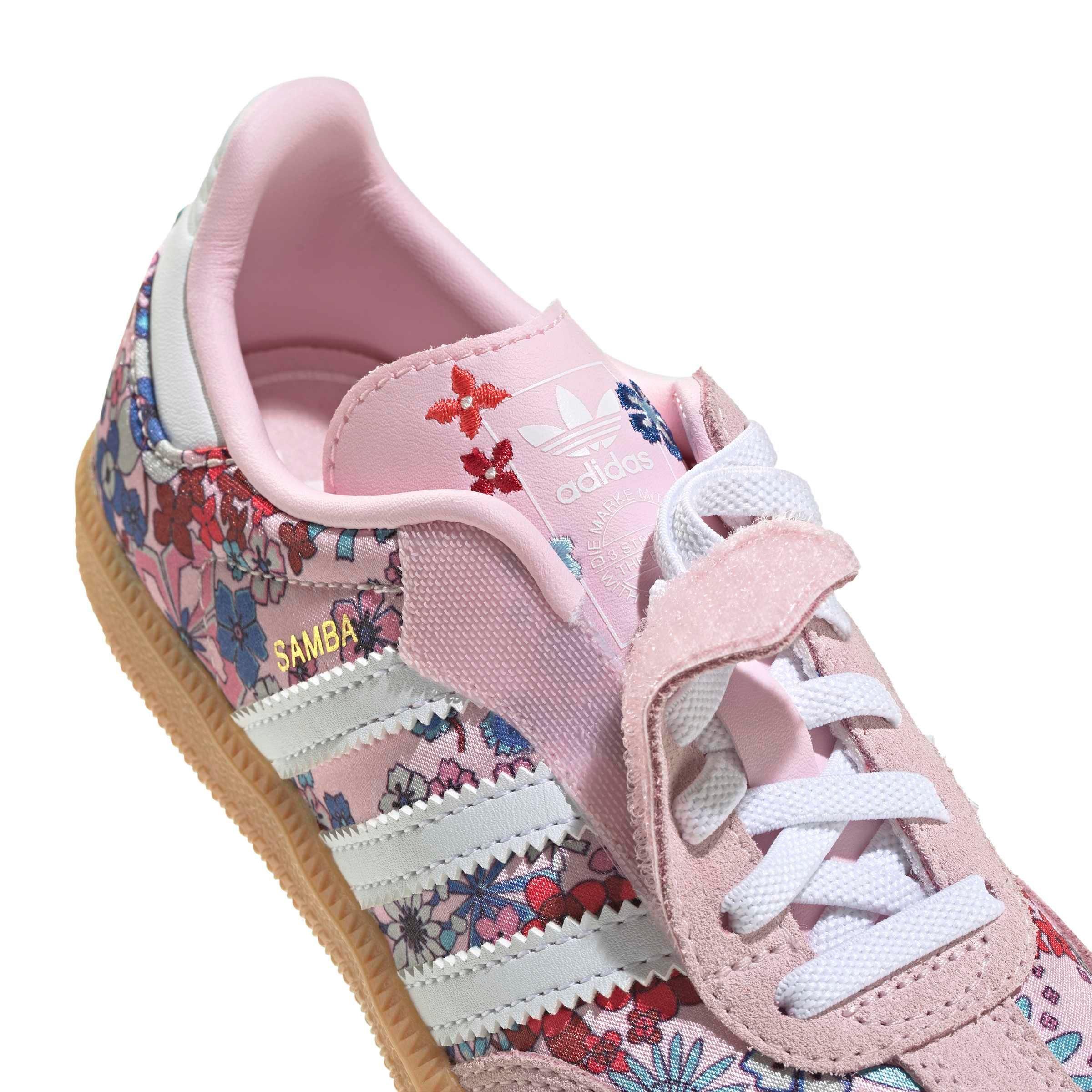 adidas Originals Samba OG Liberty London "Clear Pink" Preschool Girls' Shoe - MULTI-COLOR Thumbnail View 10