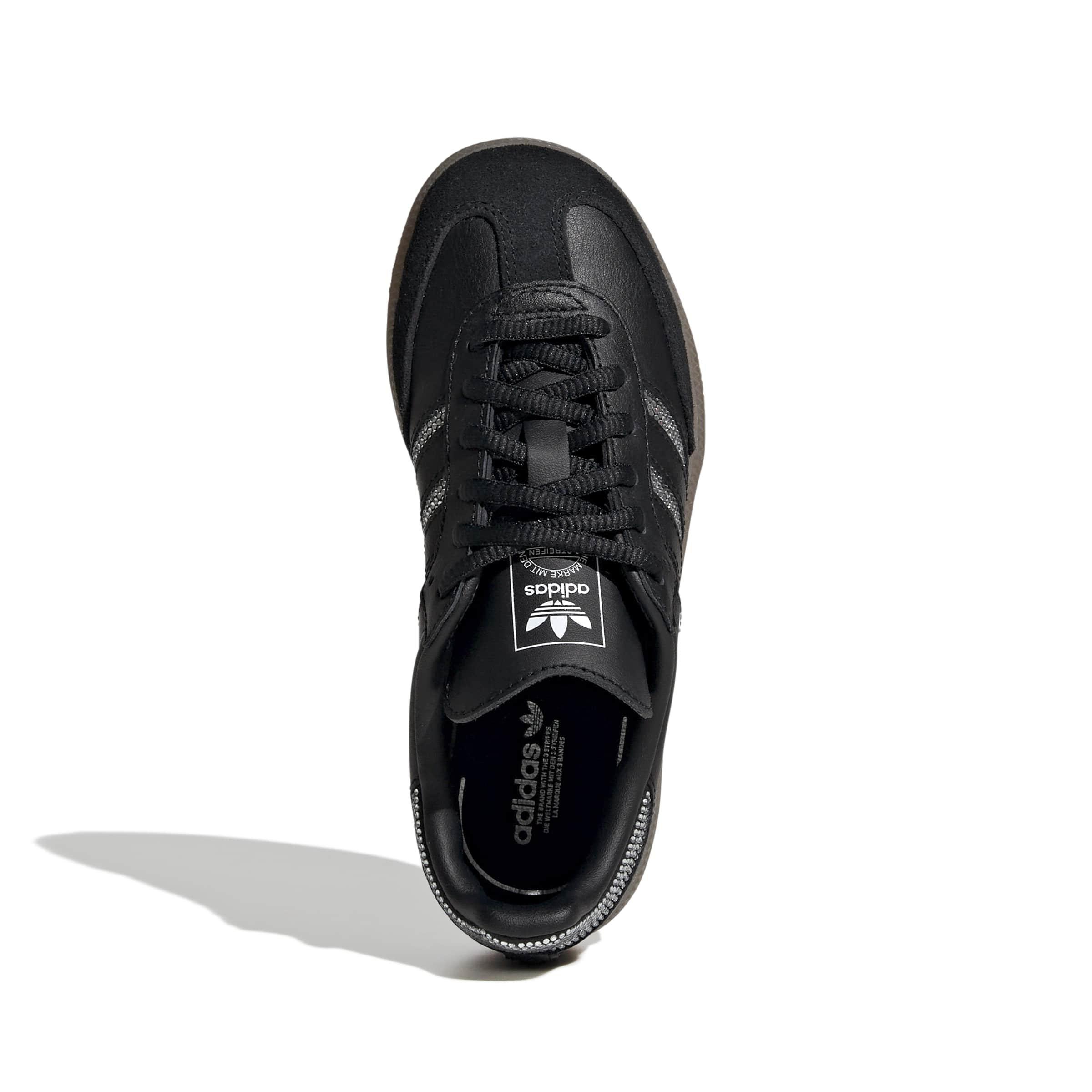 adidas Originals Samba OG "Black Rhinestone" Preschool Girls' Shoe - BLACK Thumbnail View 3