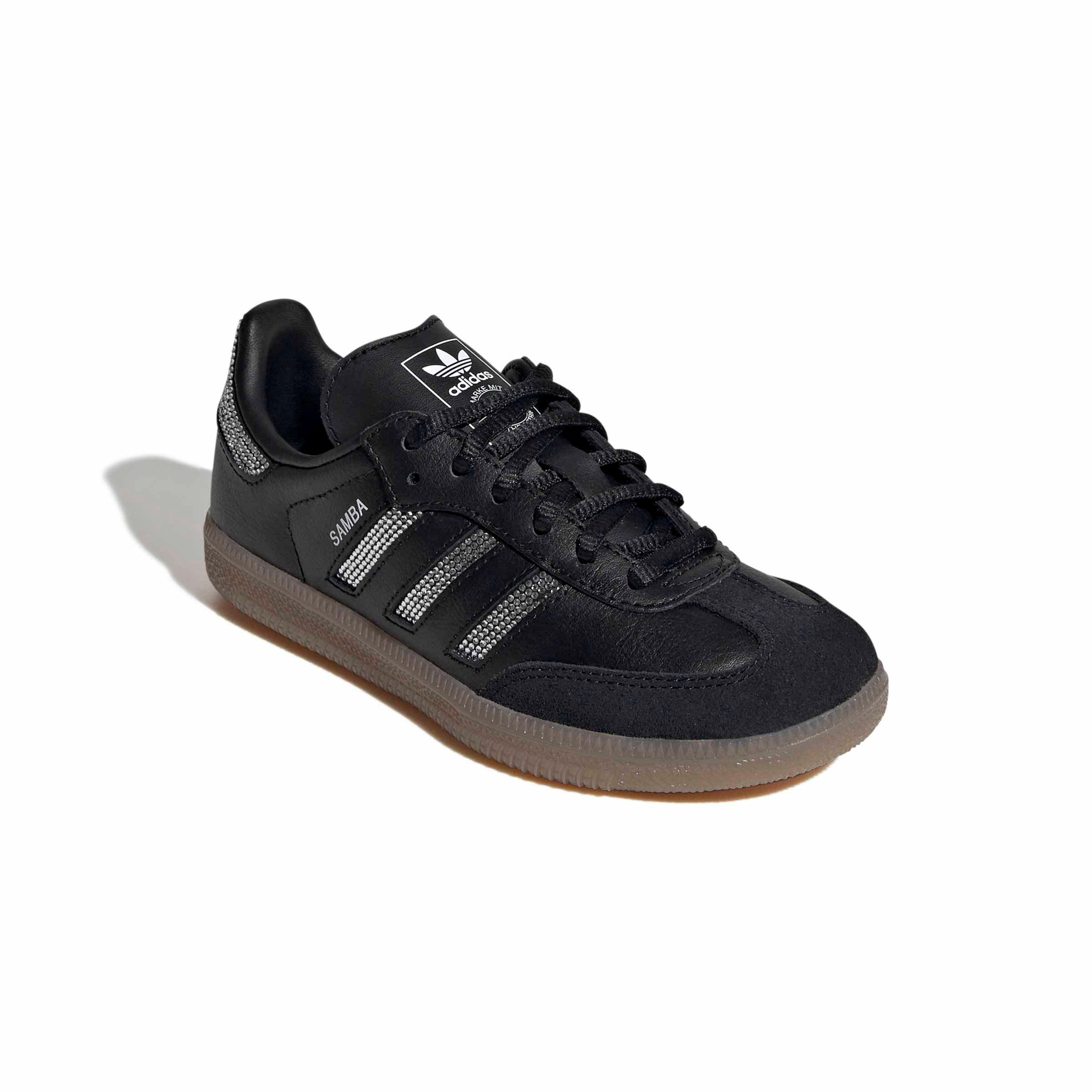 adidas Originals Samba OG "Black Rhinestone" Preschool Girls' Shoe - BLACK Thumbnail View 5