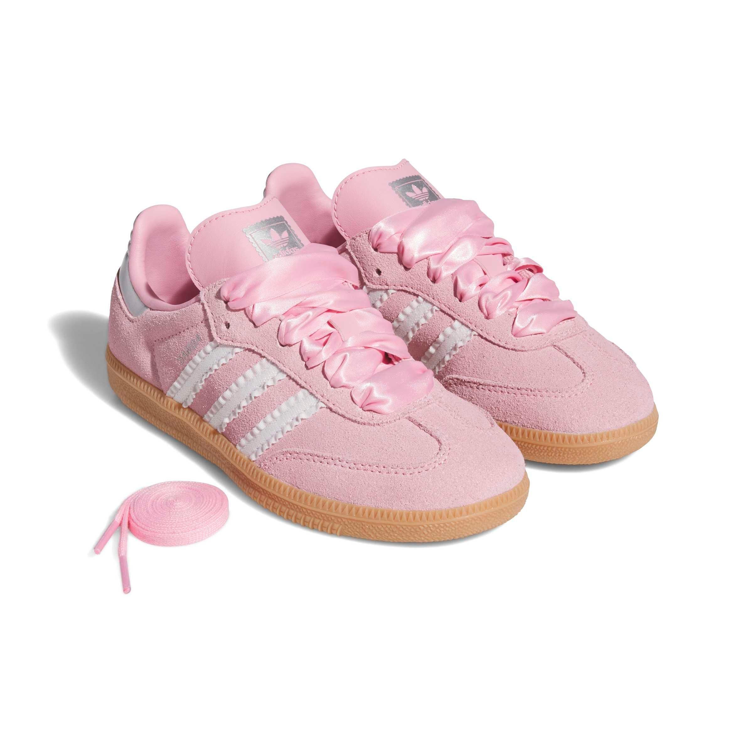 adidas Originals Samba OG "Pink Ribbon" Preschool Girls' Shoe - PINK Thumbnail View 9