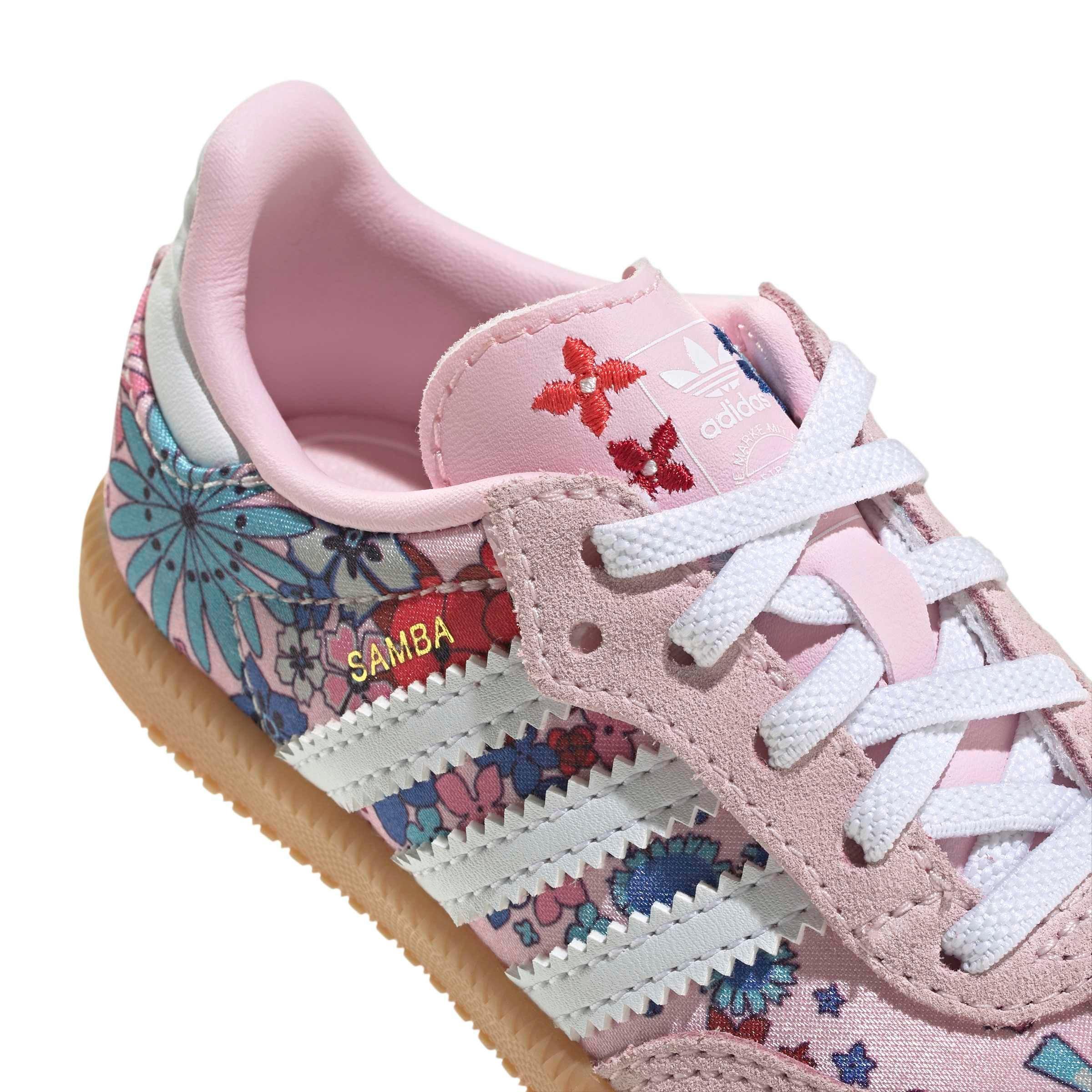 adidas Originals Samba OG Liberty London "Clear Pink" Toddler Girls' Shoe - MULTI-COLOR Thumbnail View 9