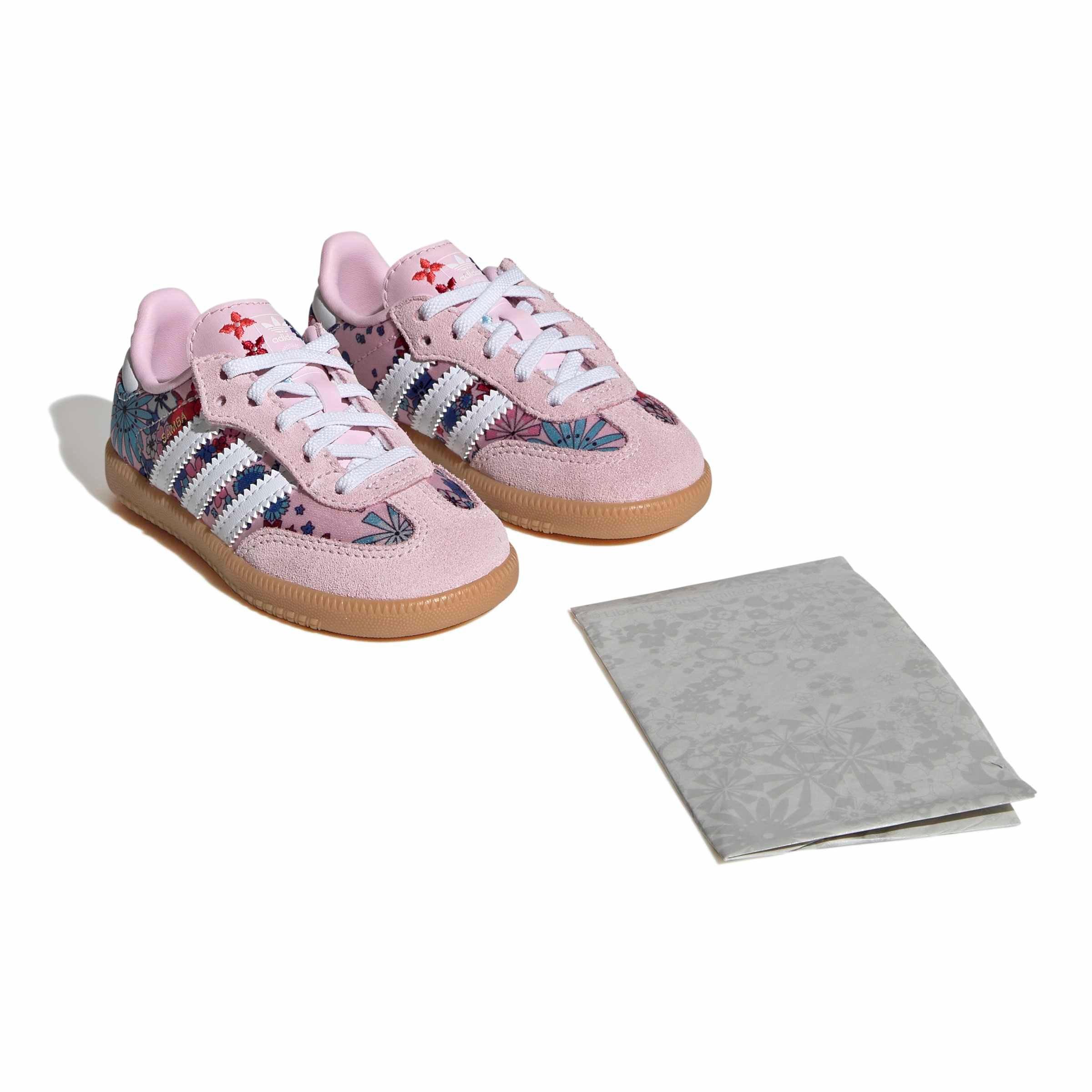 adidas Originals Samba OG Liberty London "Clear Pink" Toddler Girls' Shoe - MULTI-COLOR Thumbnail View 11