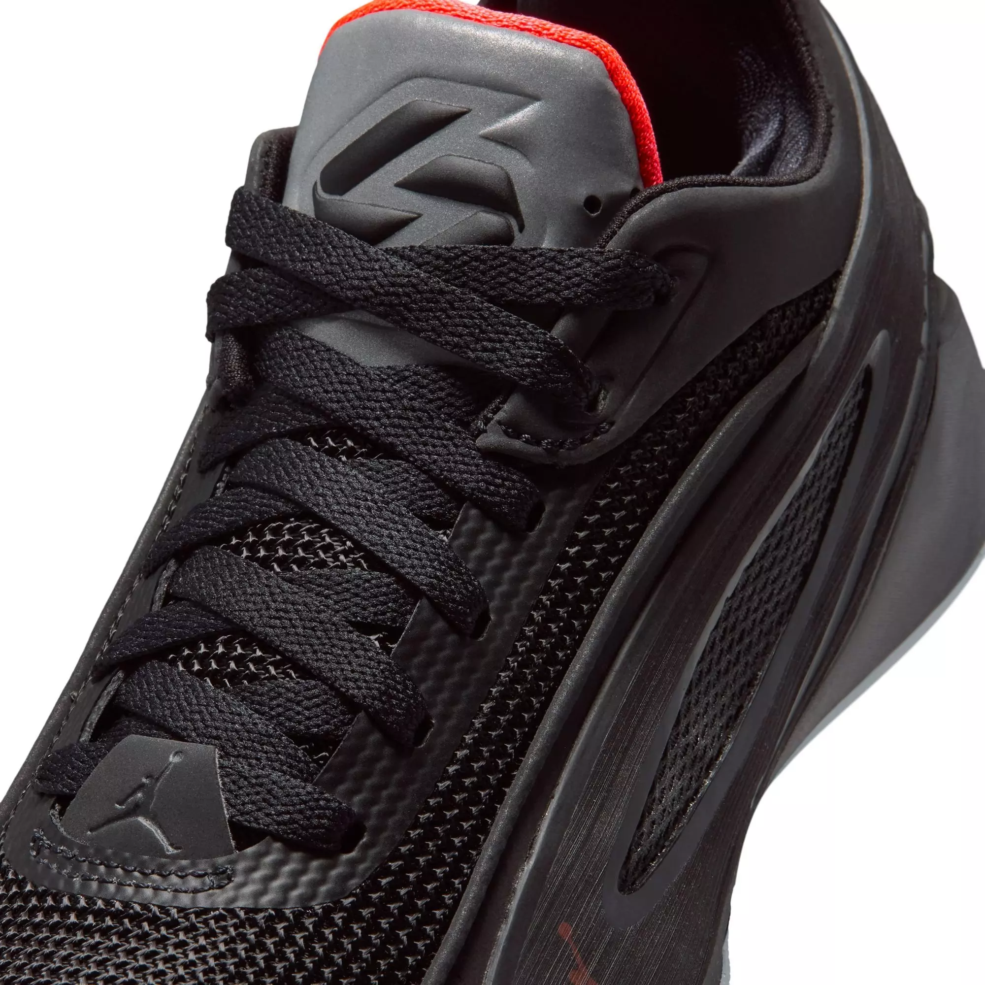 Jordan Luka 5 "Black Metallic" Grade School Kids' Basketball Shoe - BLACK/CRIMSON