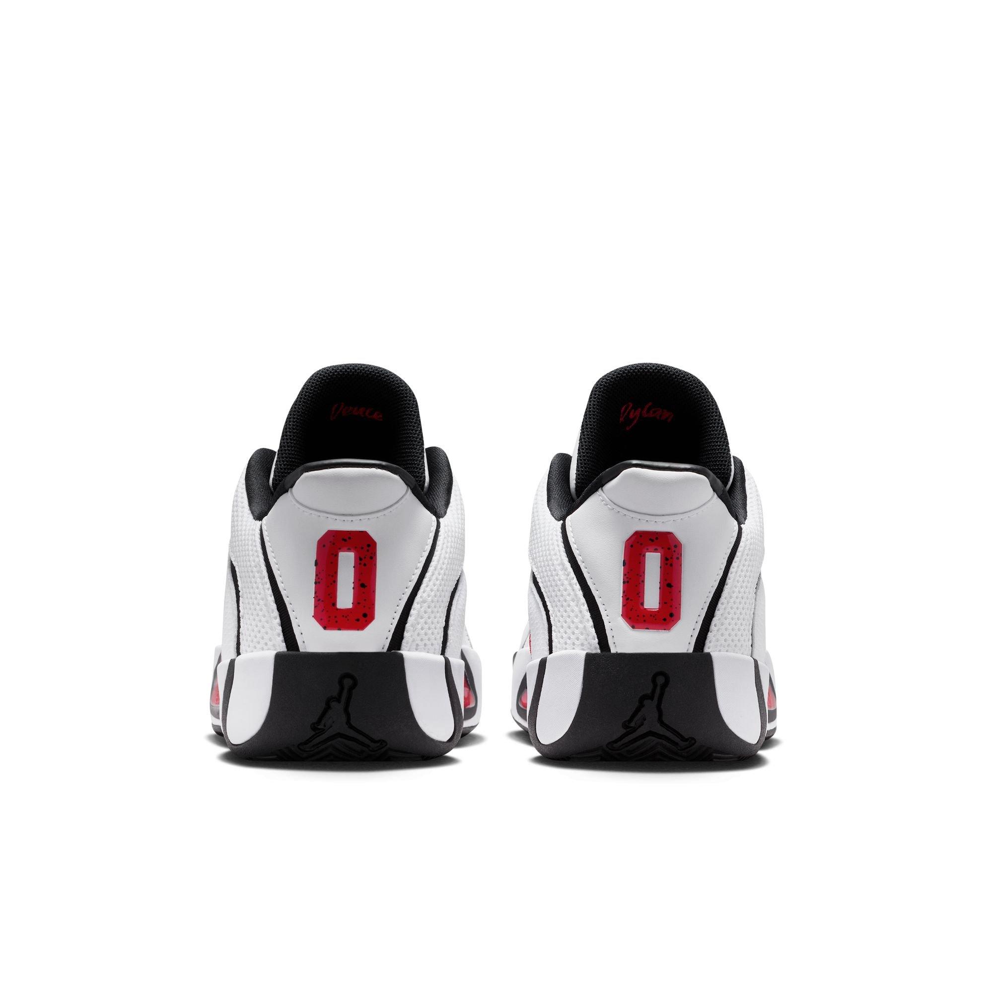 Jordan Tatum 4 "Chicago" Grade School Kids' Basketball Shoe - WHITE/UNIVERSITY RED/BLACK Thumbnail View 13