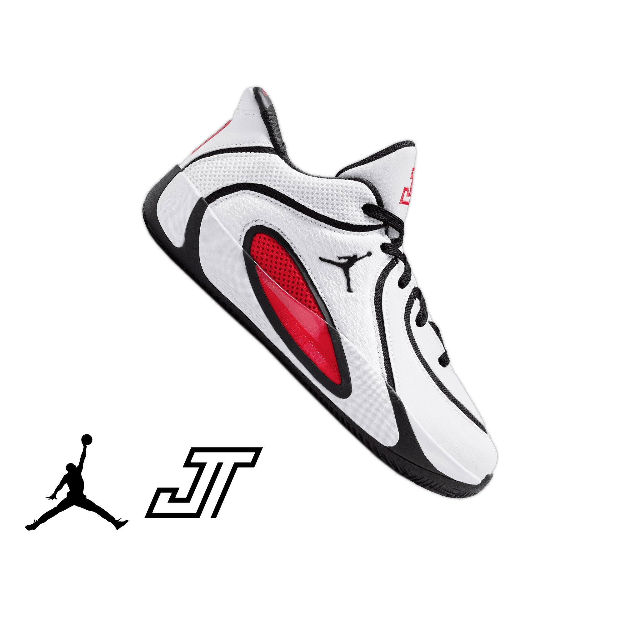 Jordan Tatum 4 "Chicago" Grade School Kids' Basketball Shoe - WHITE/UNIVERSITY RED/BLACK Thumbnail View 1