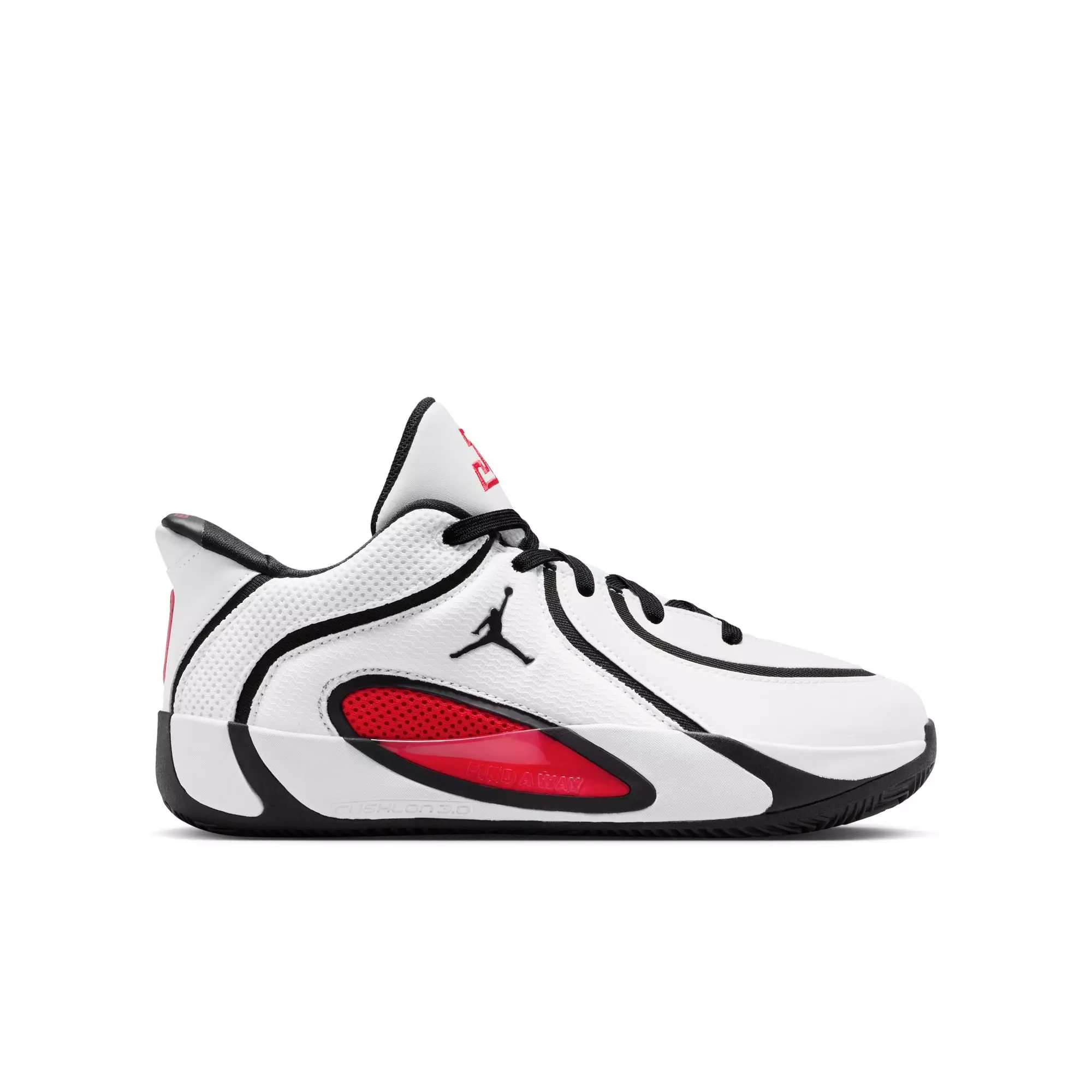 Jordan Tatum 4 "Chicago" Grade School Kids' Basketball Shoe - WHITE/UNIVERSITY RED/BLACK