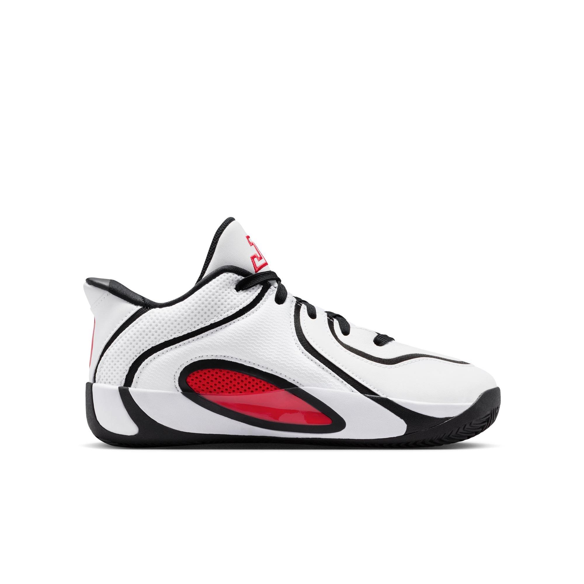 Jordan Tatum 4 "Chicago" Grade School Kids' Basketball Shoe - WHITE/UNIVERSITY RED/BLACK Thumbnail View 3