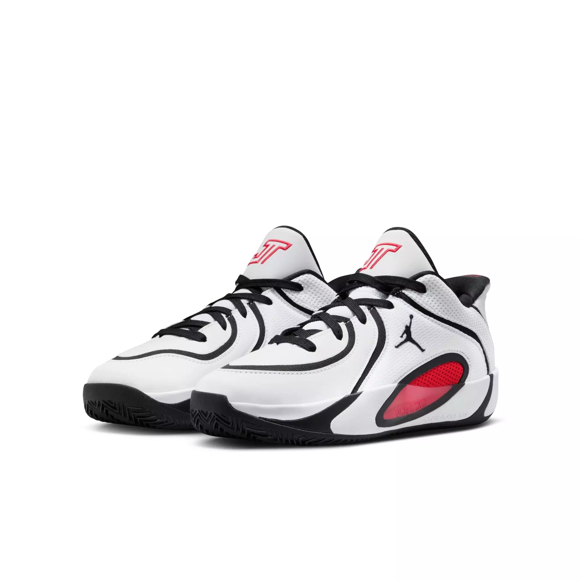 Jordan Tatum 4 "Chicago" Grade School Kids' Basketball Shoe - WHITE/UNIVERSITY RED/BLACK