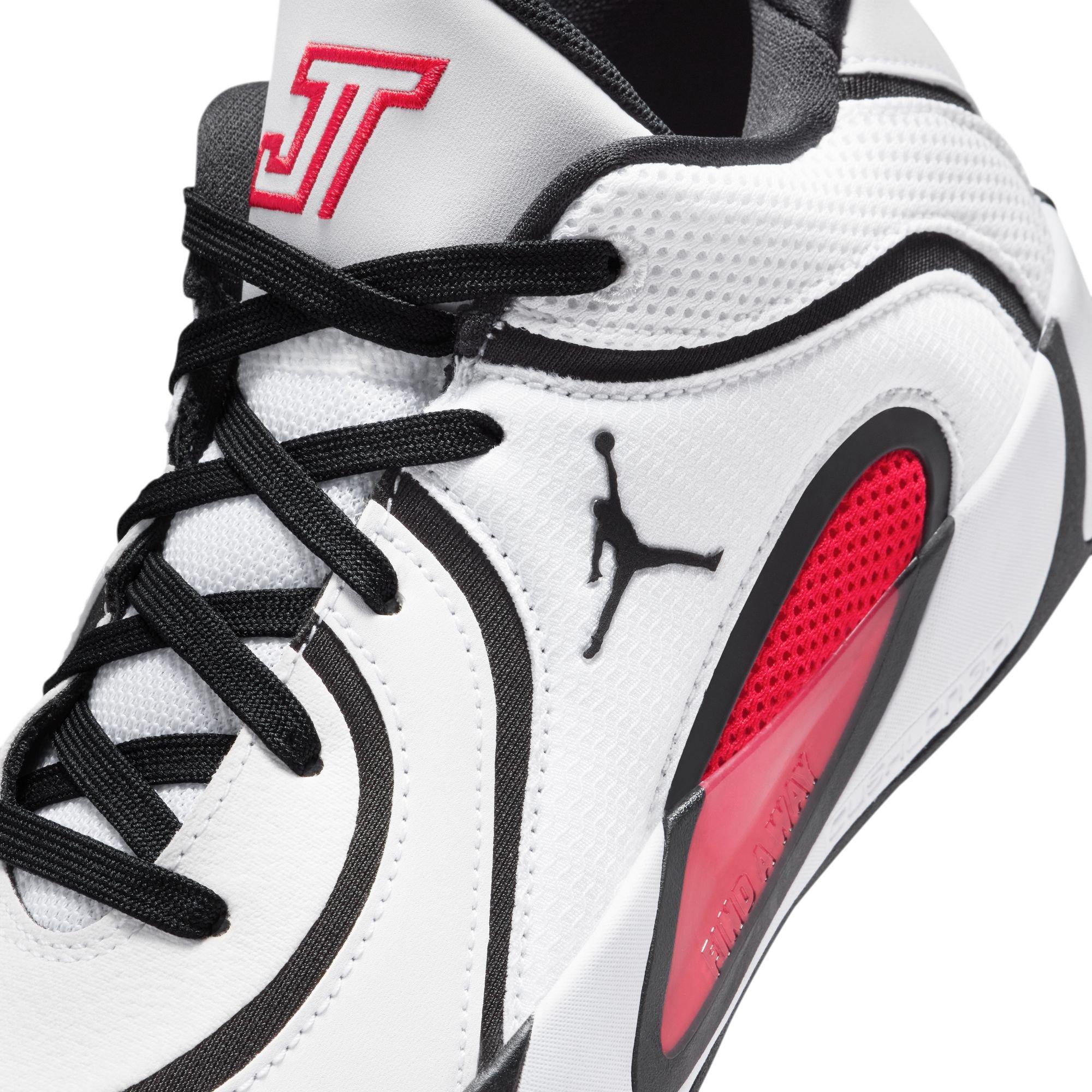 Jordan Tatum 4 "Chicago" Grade School Kids' Basketball Shoe - WHITE/UNIVERSITY RED/BLACK Thumbnail View 5