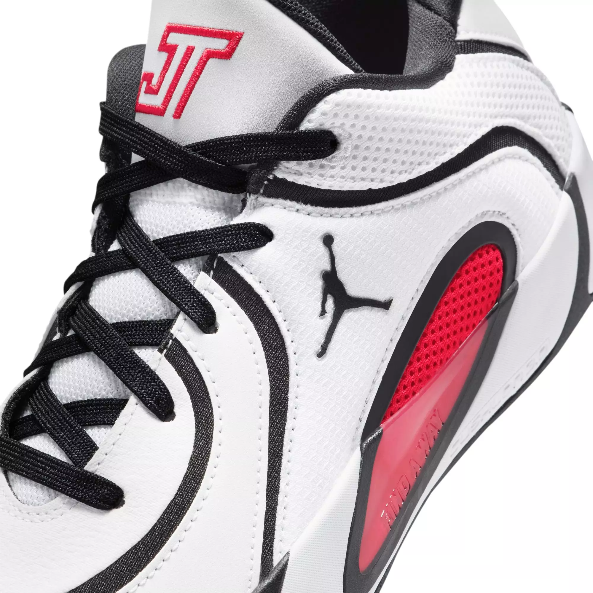 Jordan Tatum 4 "Chicago" Grade School Kids' Basketball Shoe - WHITE/UNIVERSITY RED/BLACK