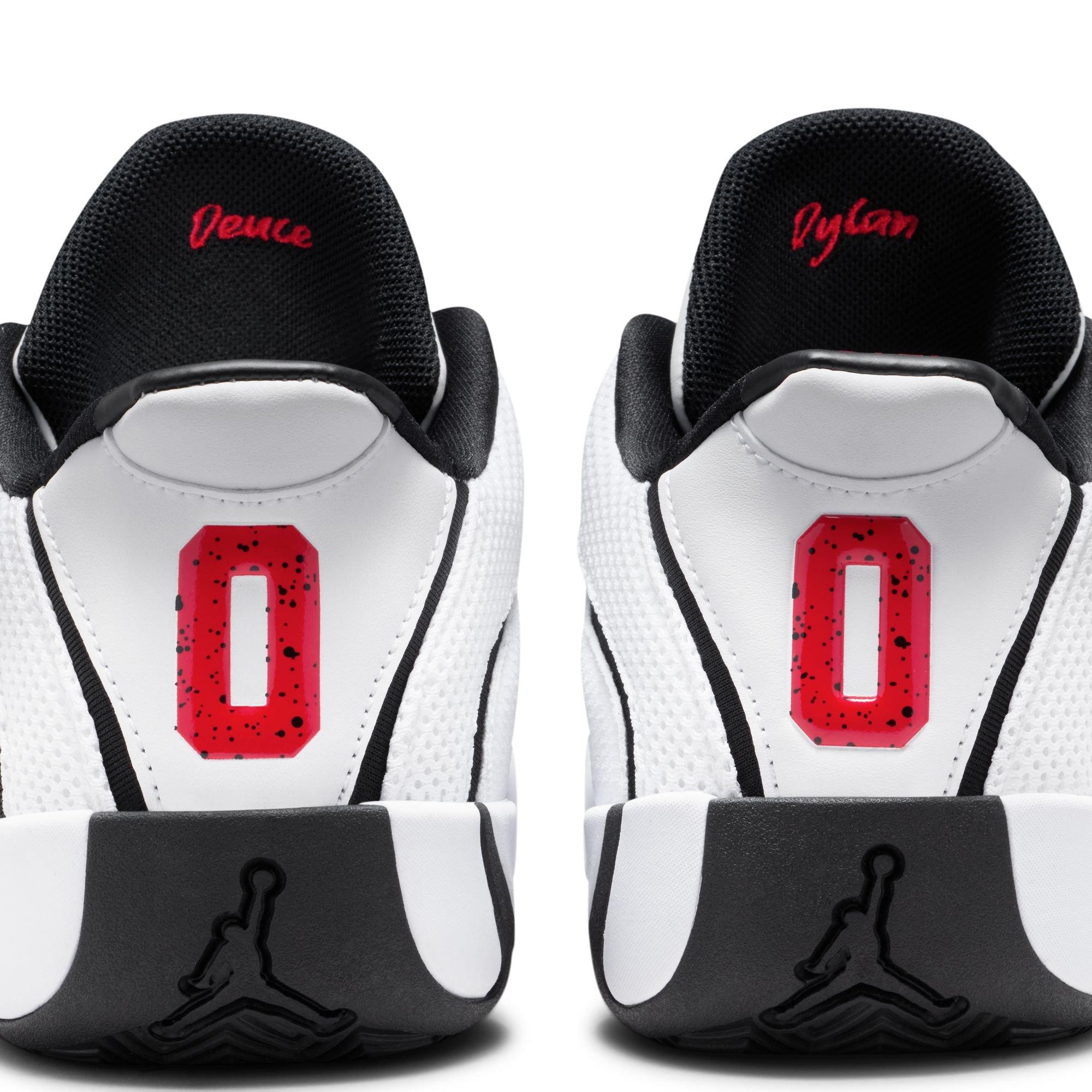 Jordan Tatum 4 "Chicago" Grade School Kids' Basketball Shoe - WHITE/UNIVERSITY RED/BLACK Thumbnail View 7