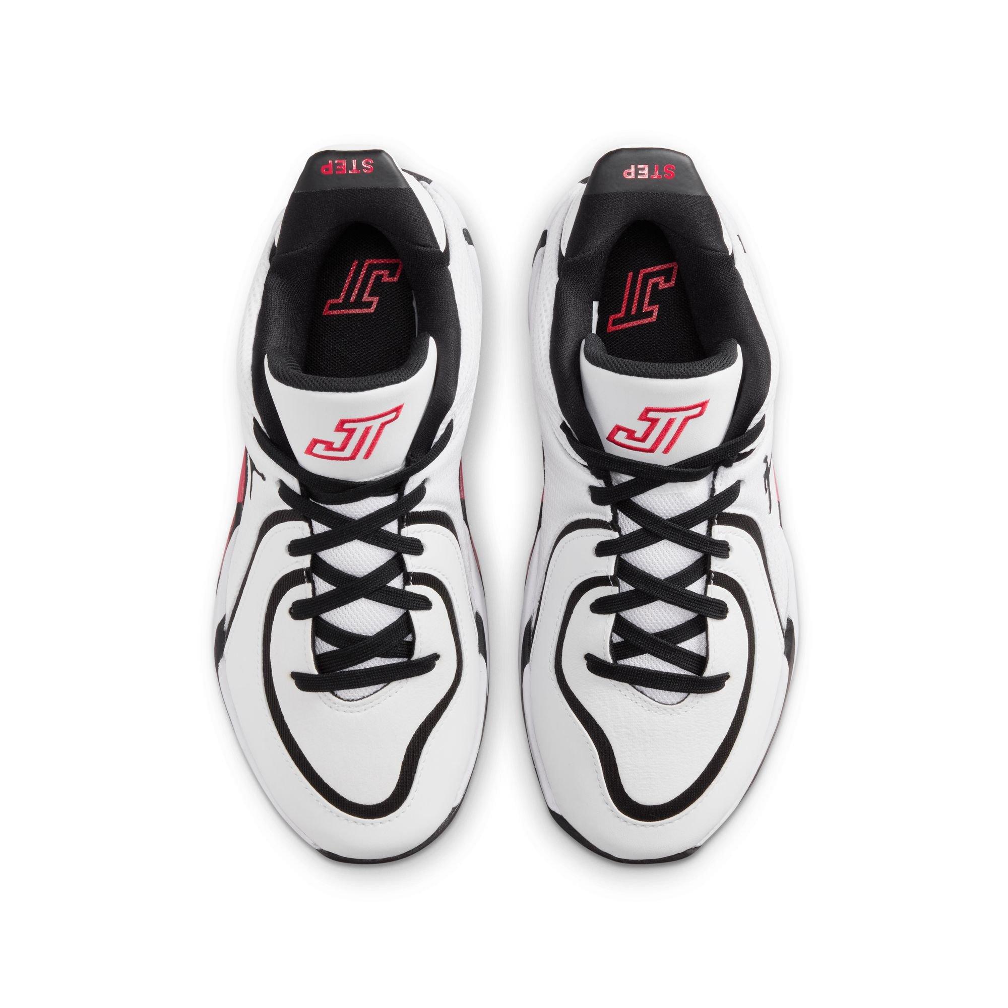 Jordan Tatum 4 "Chicago" Grade School Kids' Basketball Shoe - WHITE/UNIVERSITY RED/BLACK Thumbnail View 14