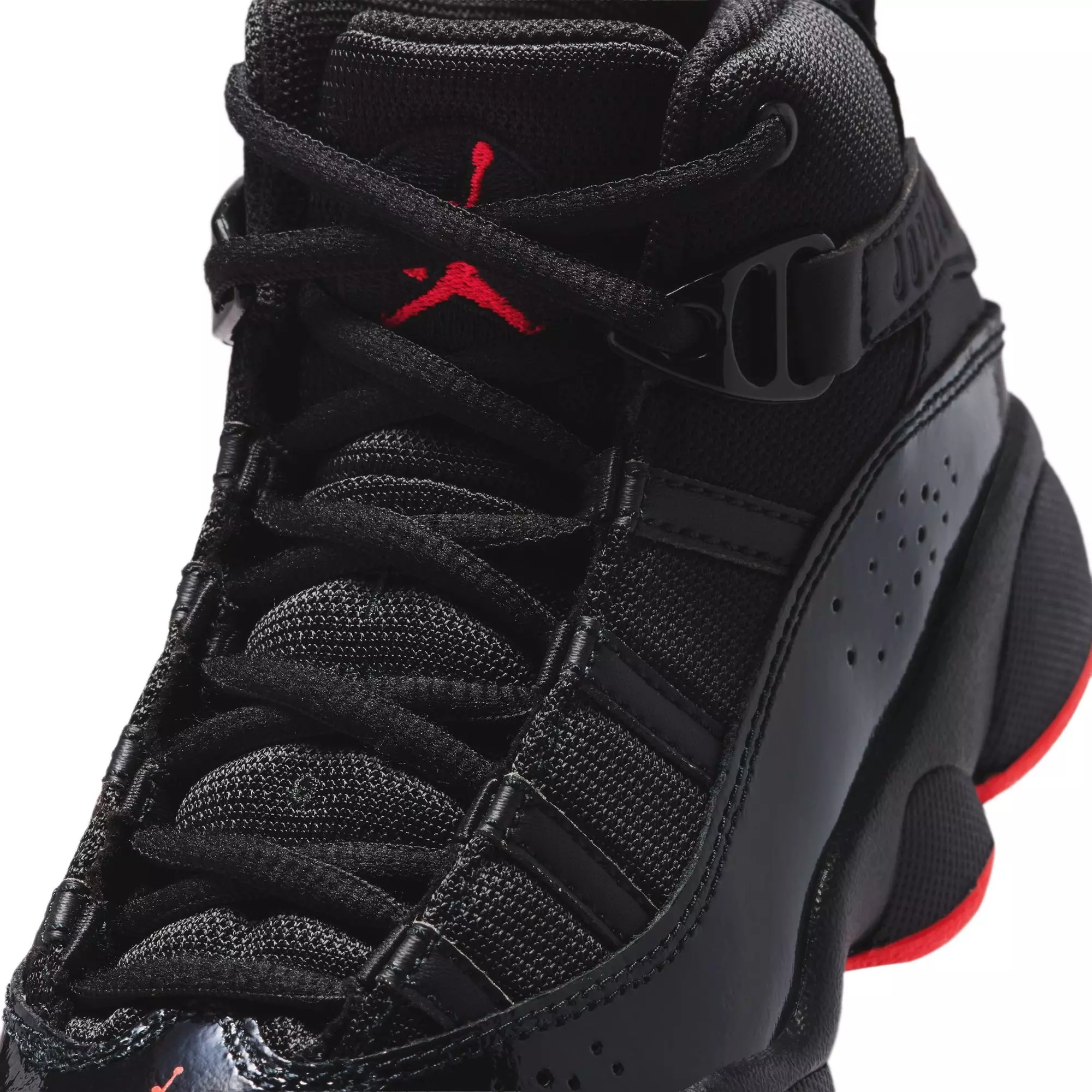 Jordan 6 Rings "Black/Infrared 23" Preschool Boys' Shoe - BLACK/INFRARED