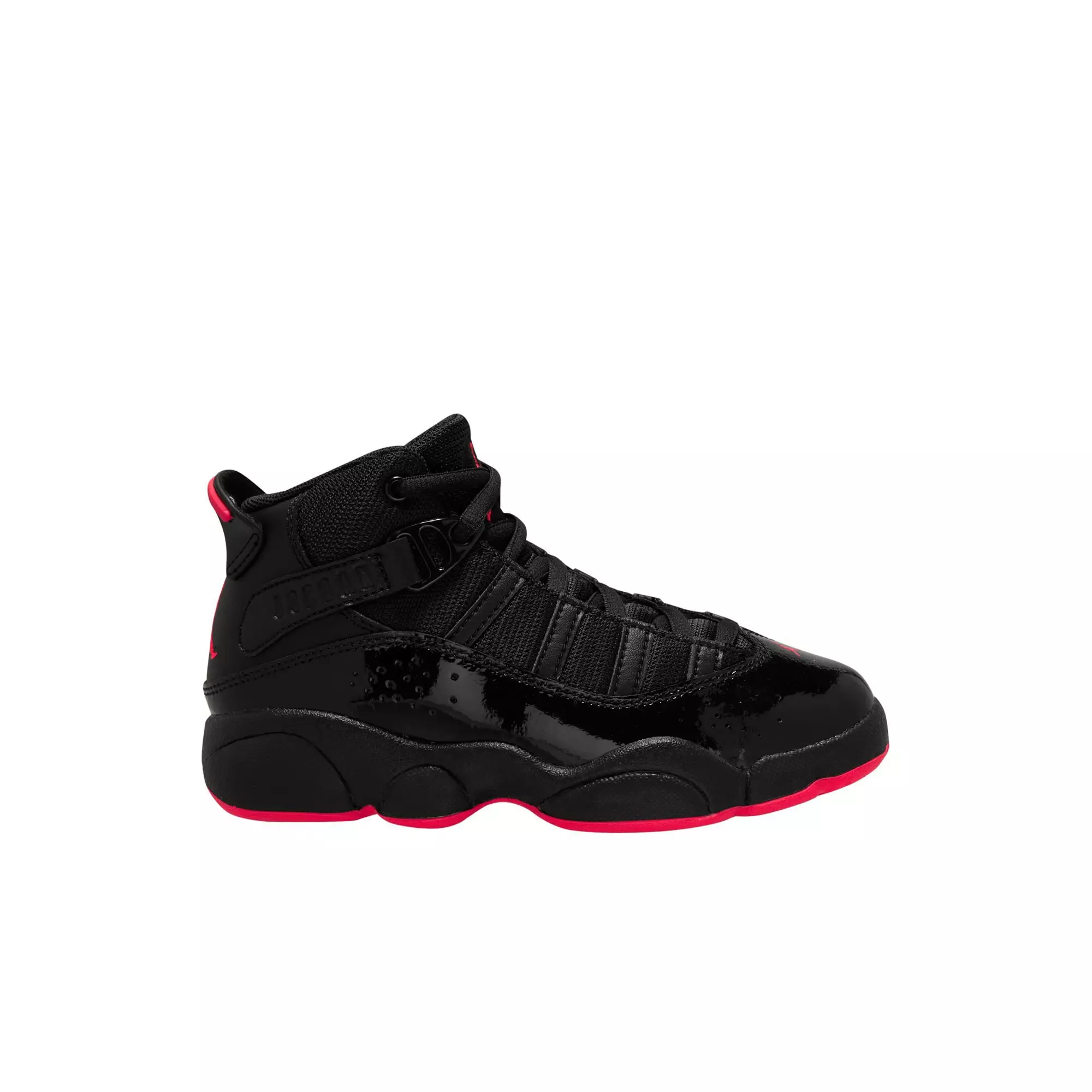 Jordan 6 Rings "Black/Infrared 23" Preschool Boys' Shoe - BLACK/INFRARED