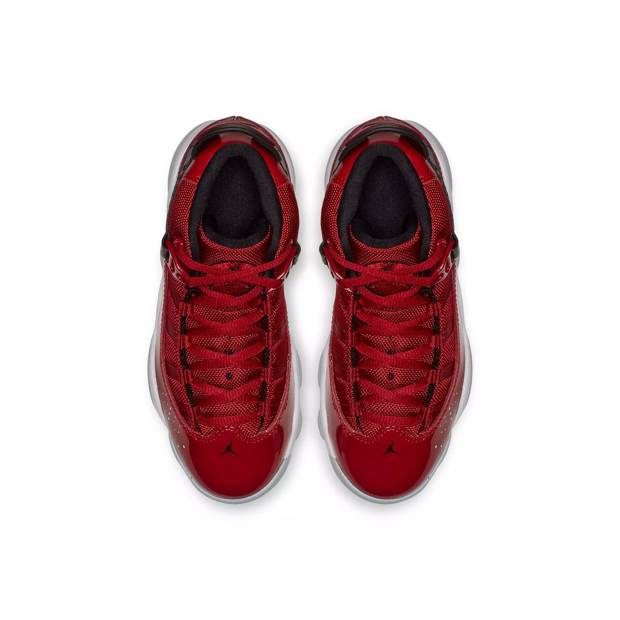 Jordan 6 Rings "Gym Red/Black/White" Preschool Boys' Shoe - RED/BLACK