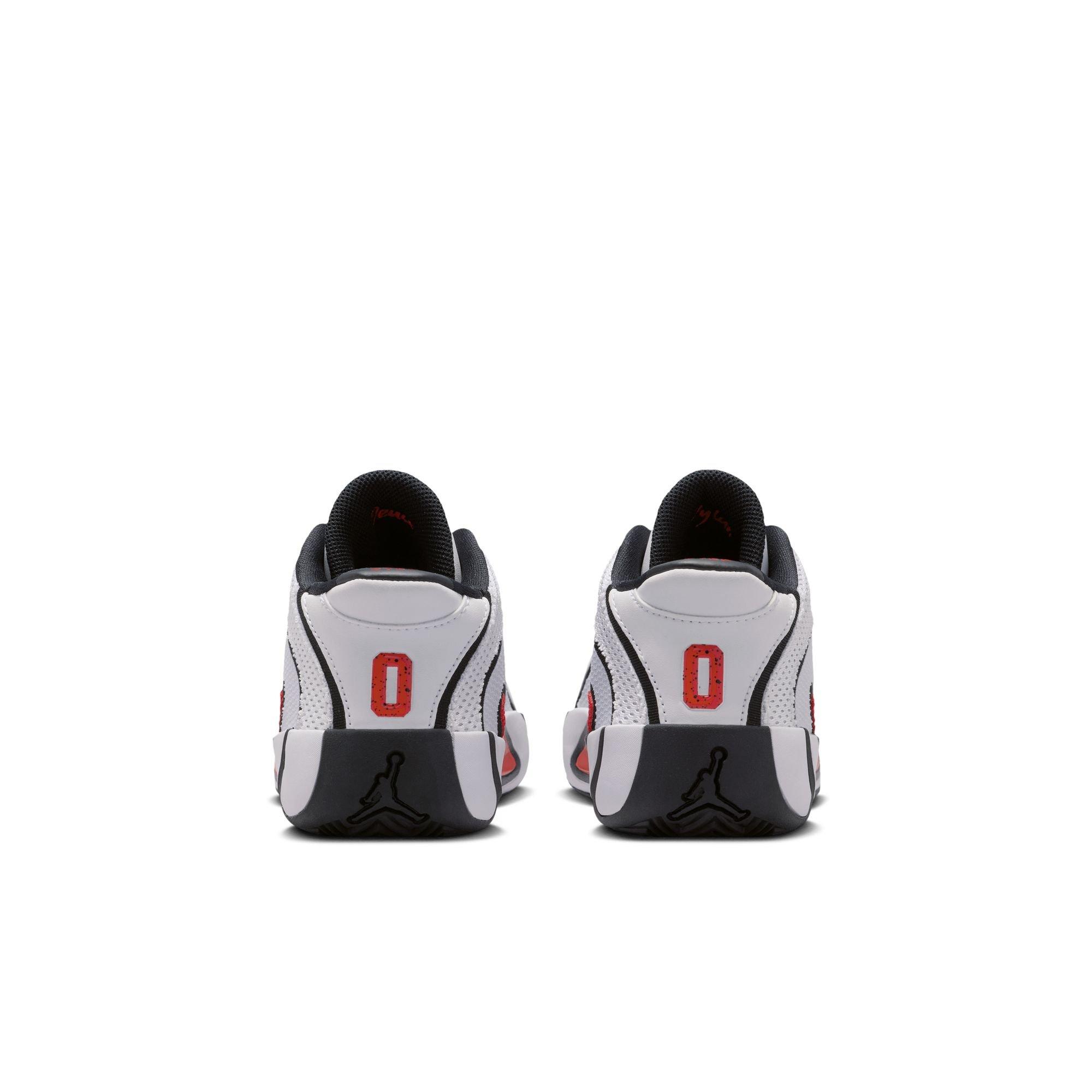 Jordan Tatum 4 "Chicago" Preschool Kids' Basketball Shoe - WHITE/UNIVERSITY RED/BLACK Thumbnail View 13