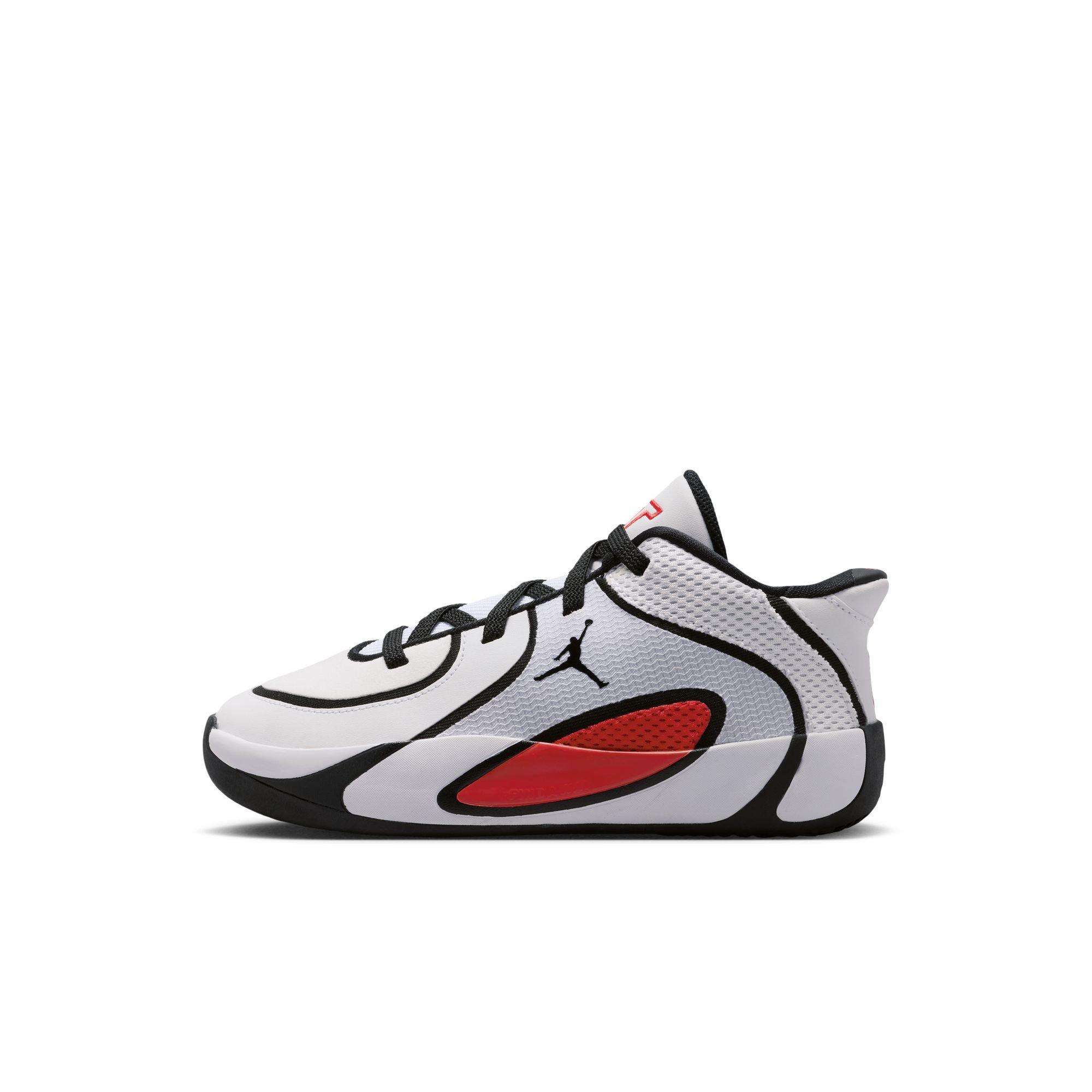 Jordan Tatum 4 "Chicago" Preschool Kids' Basketball Shoe - WHITE/UNIVERSITY RED/BLACK Thumbnail View 11