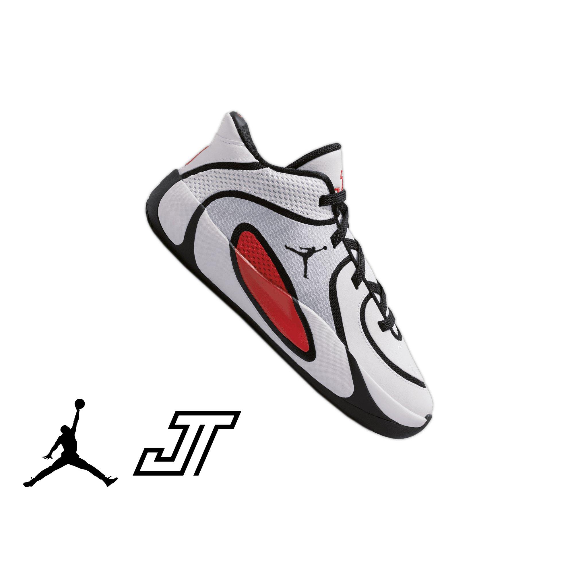 Jordan Tatum 4 "Chicago" Preschool Kids' Basketball Shoe - WHITE/UNIVERSITY RED/BLACK Thumbnail View 1