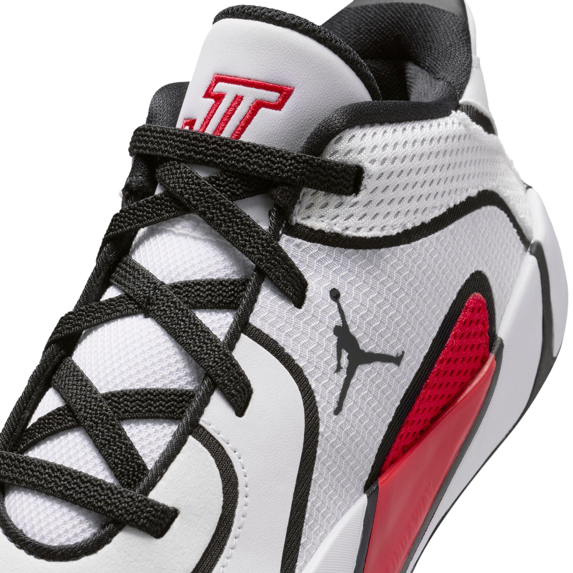 Jordan Tatum 4 "Chicago" Preschool Kids' Basketball Shoe - WHITE/UNIVERSITY RED/BLACK Thumbnail View 5
