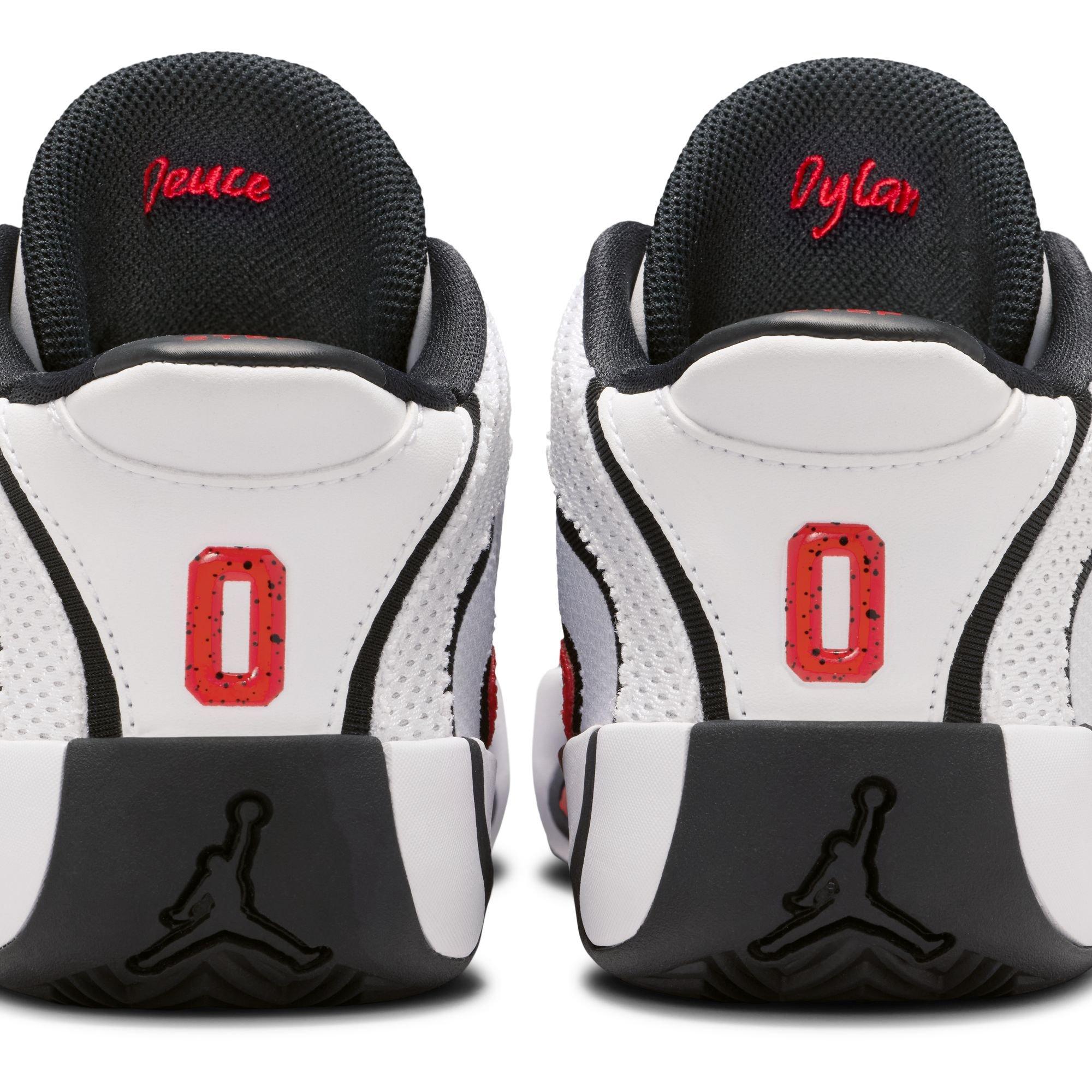 Jordan Tatum 4 "Chicago" Preschool Kids' Basketball Shoe - WHITE/UNIVERSITY RED/BLACK Thumbnail View 7