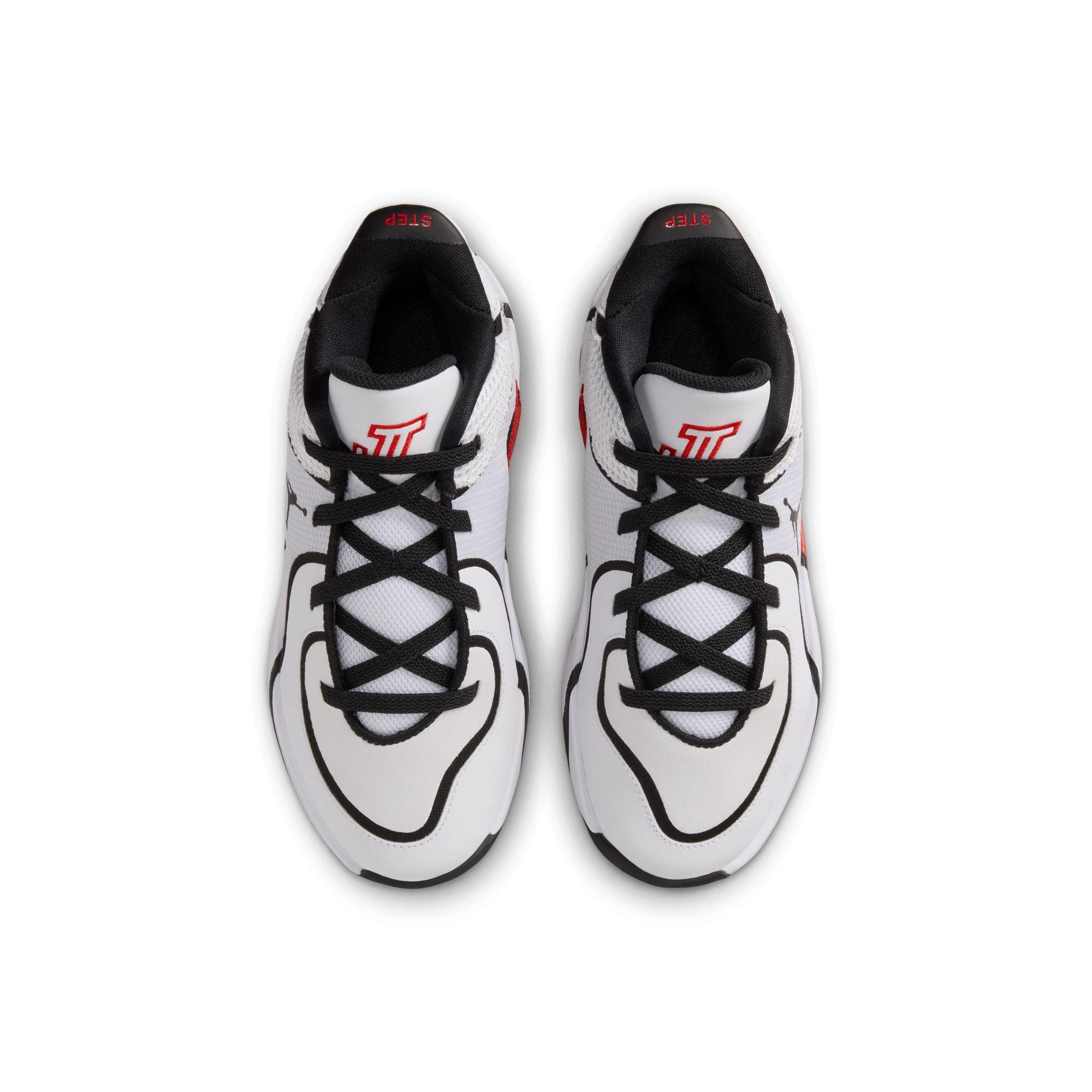 Jordan Tatum 4 "Chicago" Preschool Kids' Basketball Shoe - WHITE/UNIVERSITY RED/BLACK Thumbnail View 14