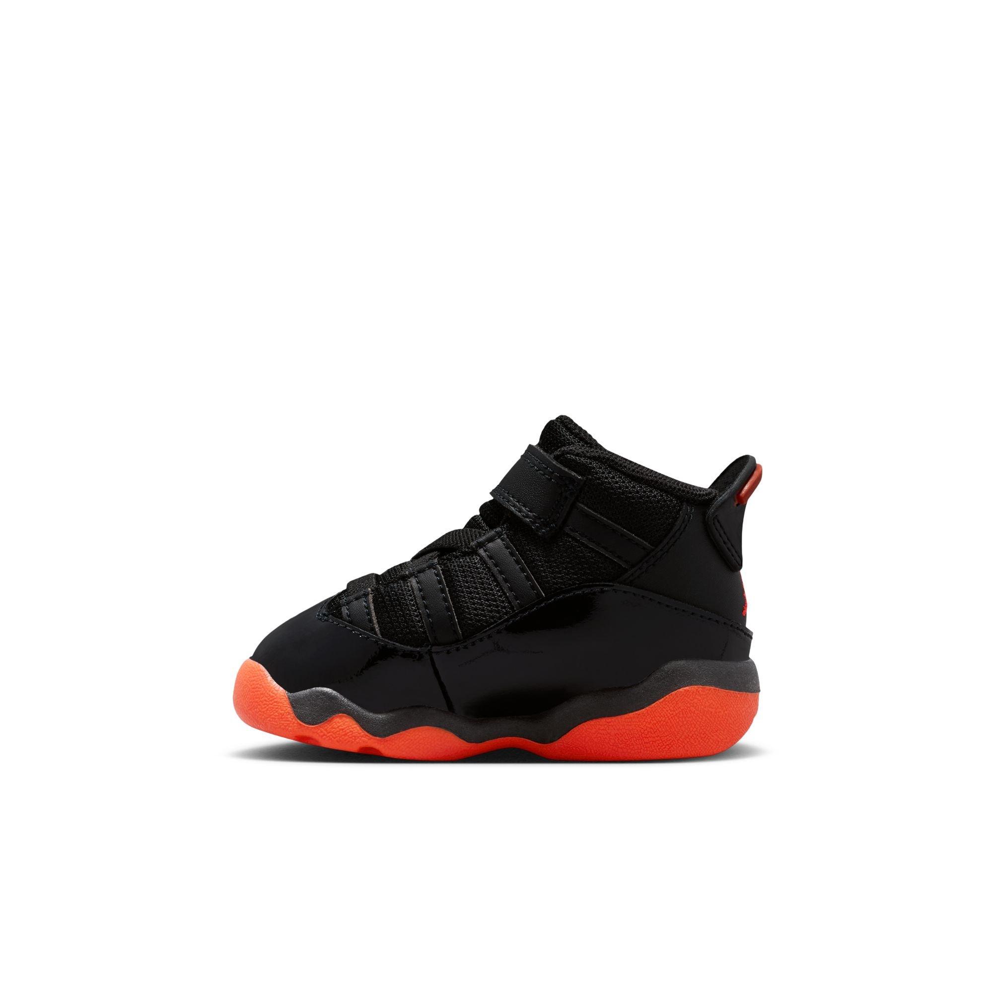 Jordan 6 Rings "Black/Infrared 23" Toddler Boys' Shoe - BLACK/INFRARED Thumbnail View 4