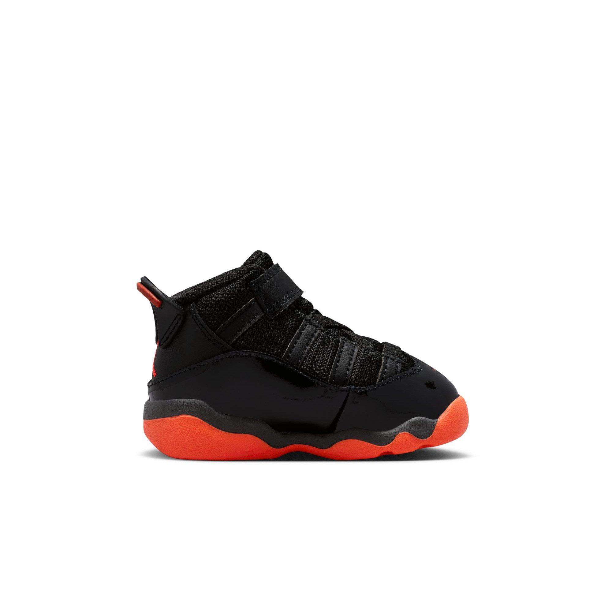 Jordan 6 Rings "Black/Infrared 23" Toddler Boys' Shoe - BLACK/INFRARED Thumbnail View 2
