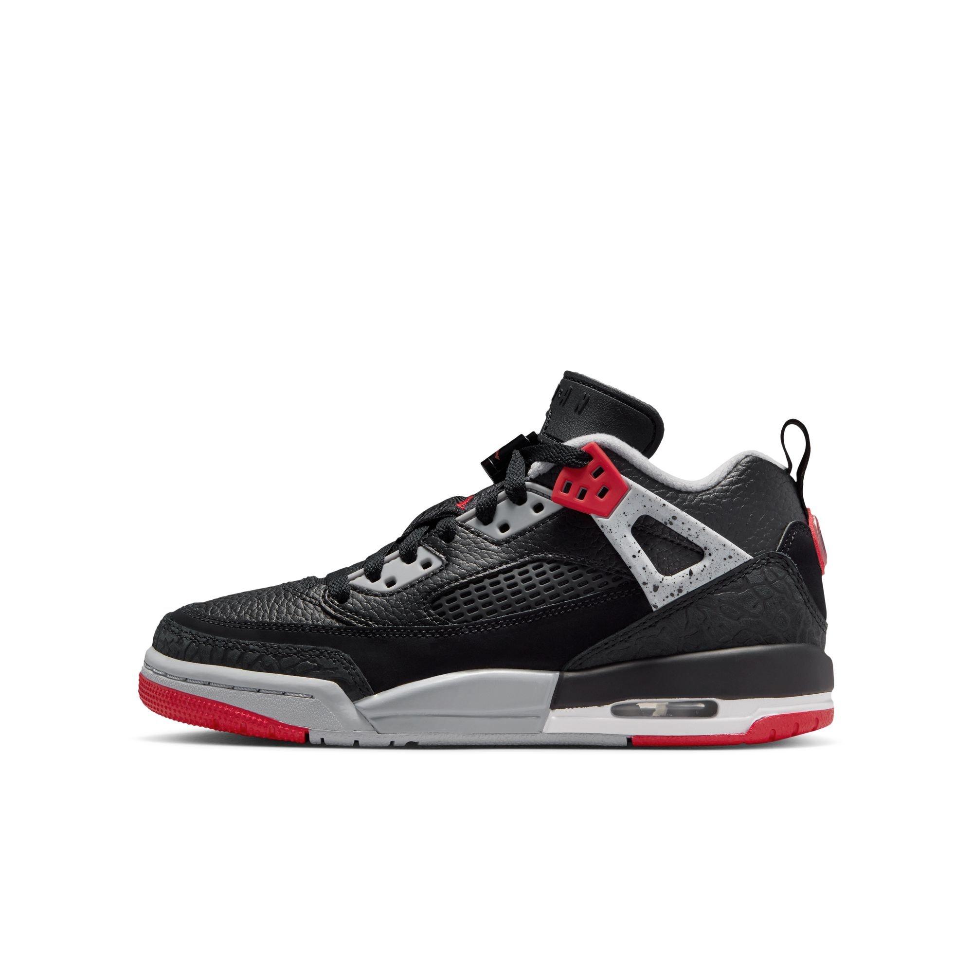 Jordan Spizike Low Grade School Boys' "Black/Gym Red/Wolf Grey/White" Shoe