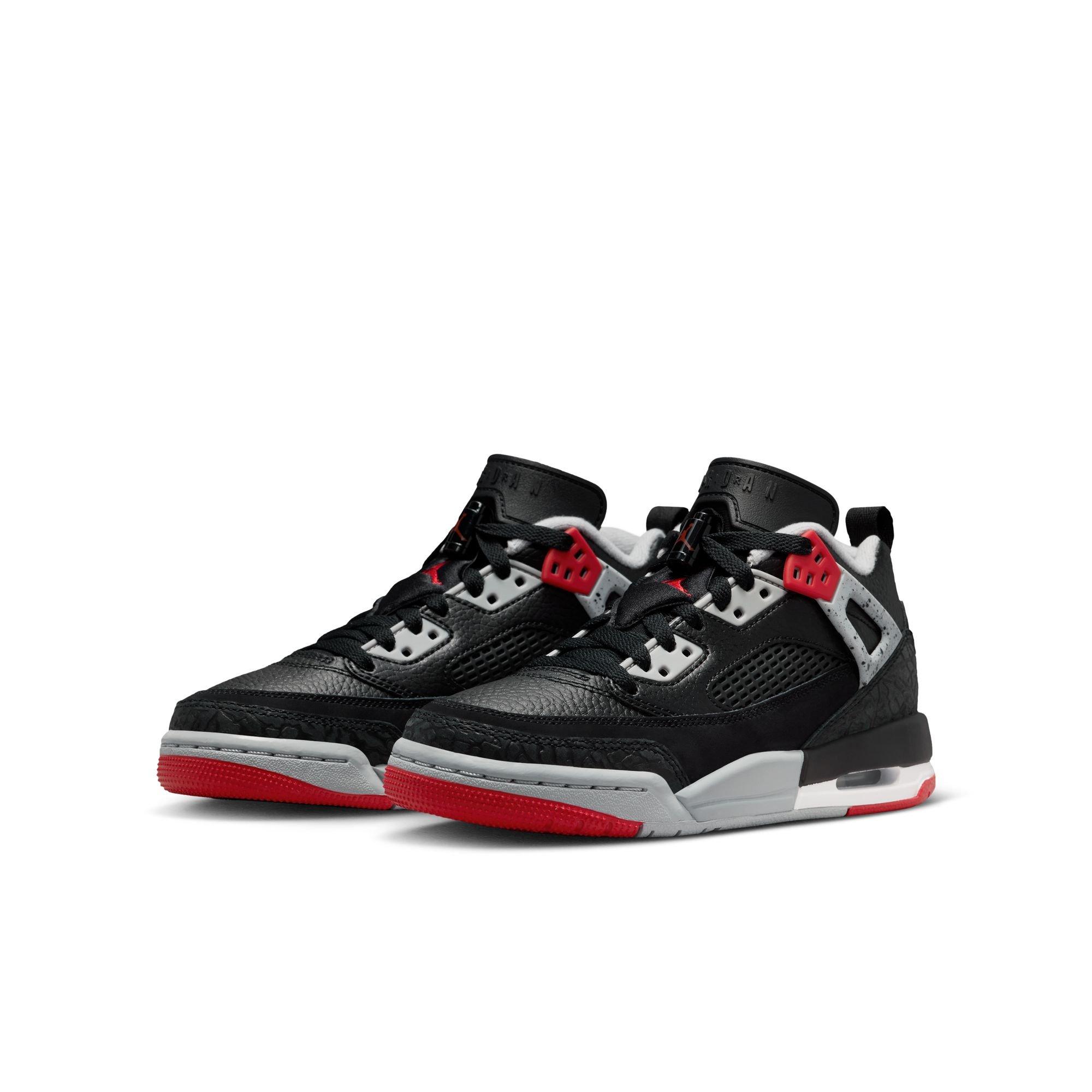 Jordan Spizike Low Grade School Boys' "Black/Gym Red/Wolf Grey/White" Shoe
