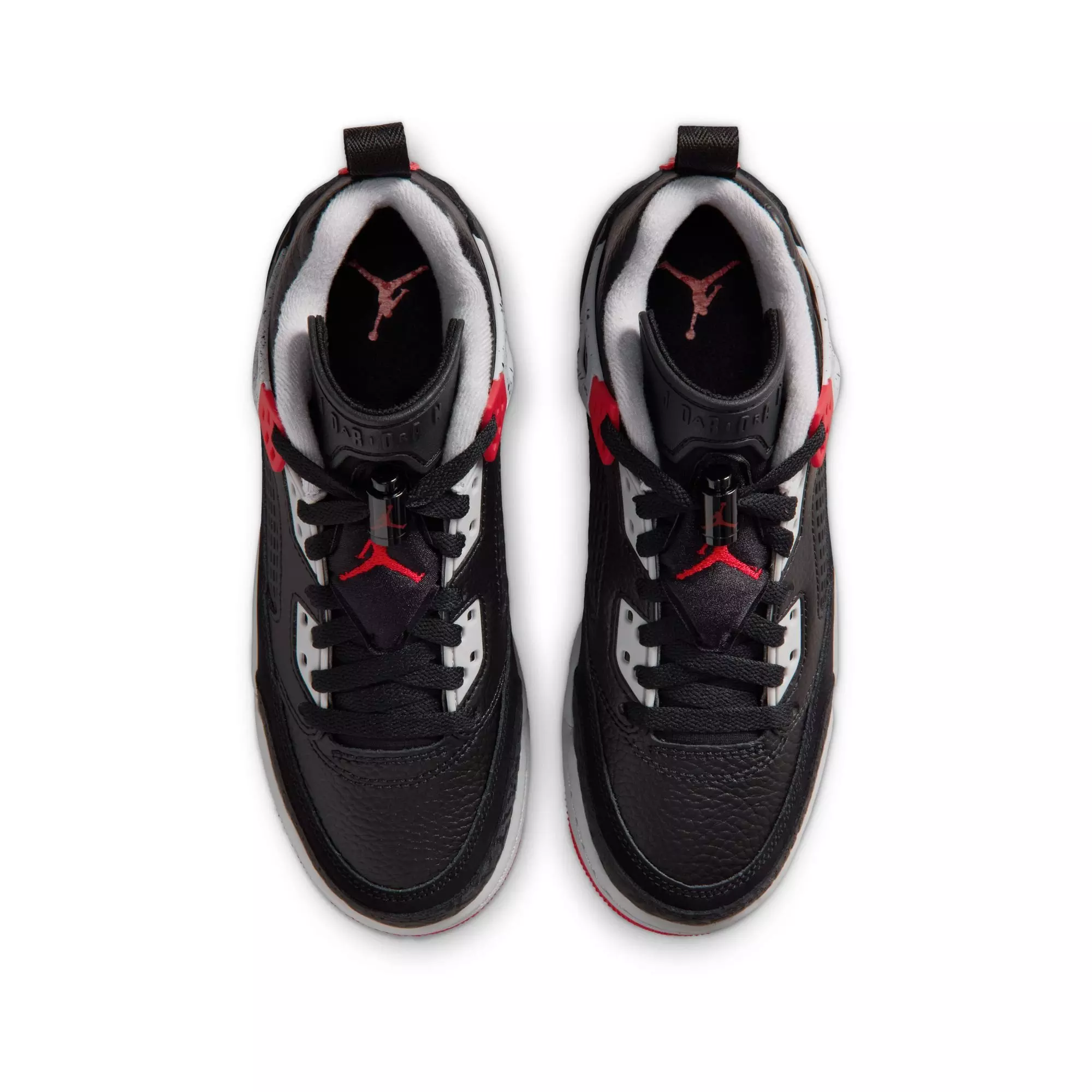 Jordan Spizike Low "Black/Gym Red/Wolf Grey/White" Grade School Boys' Shoe - BLACK/RED/WHITE