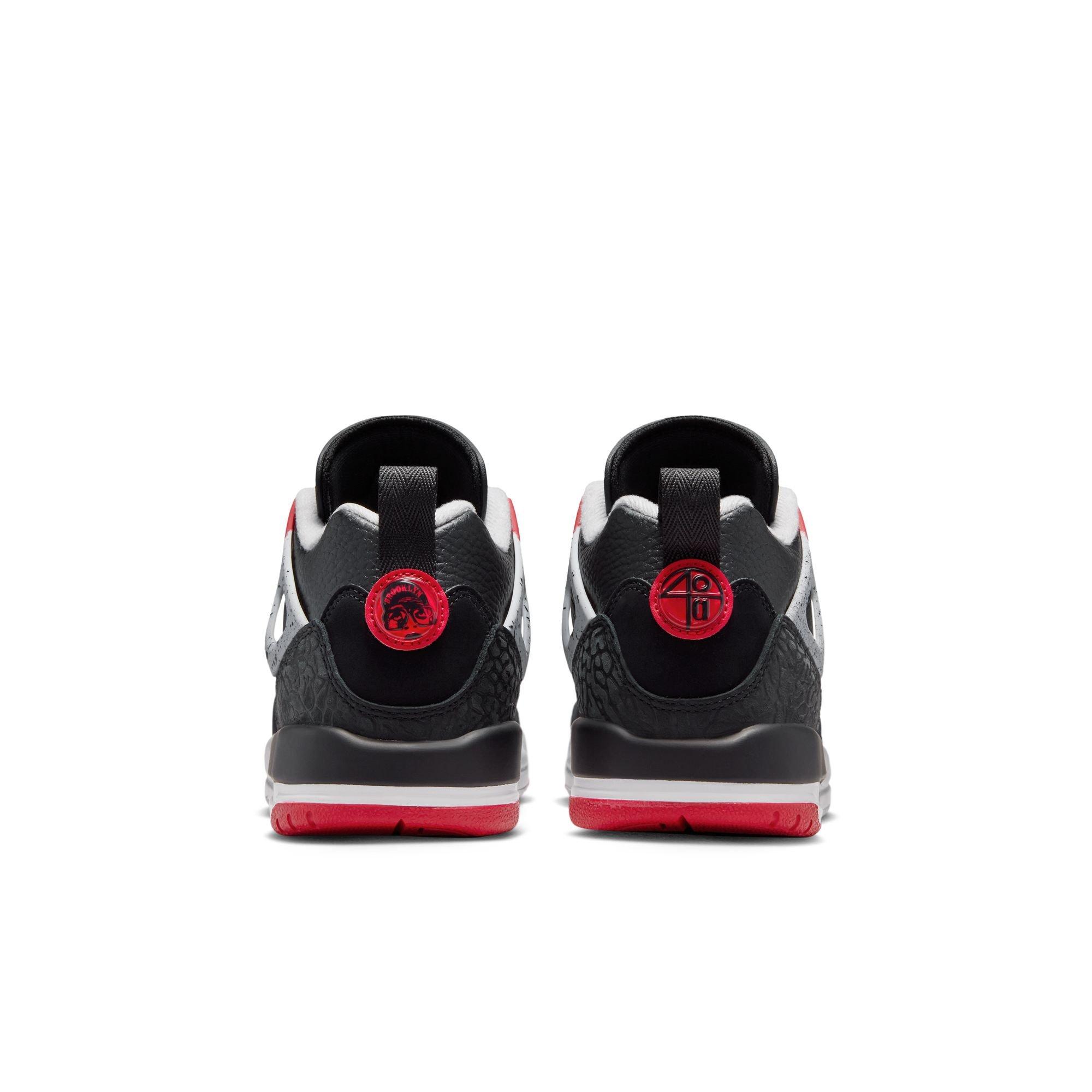 Jordan Spizike Low Grade School Boys' "Black/Gym Red/Wolf Grey/White" Shoe