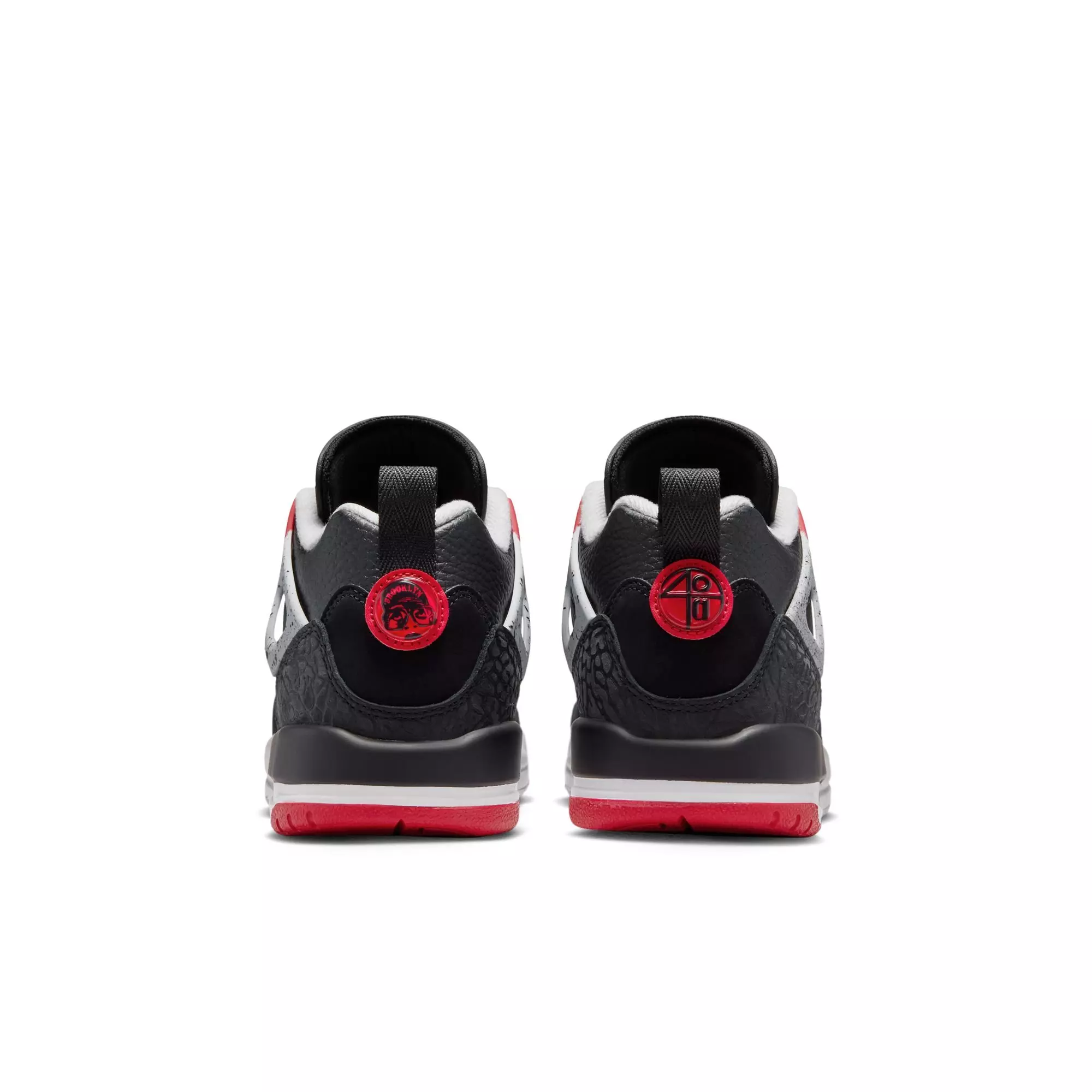Jordan Spizike Low "Black/Gym Red/Wolf Grey/White" Grade School Boys' Shoe - BLACK/RED/WHITE
