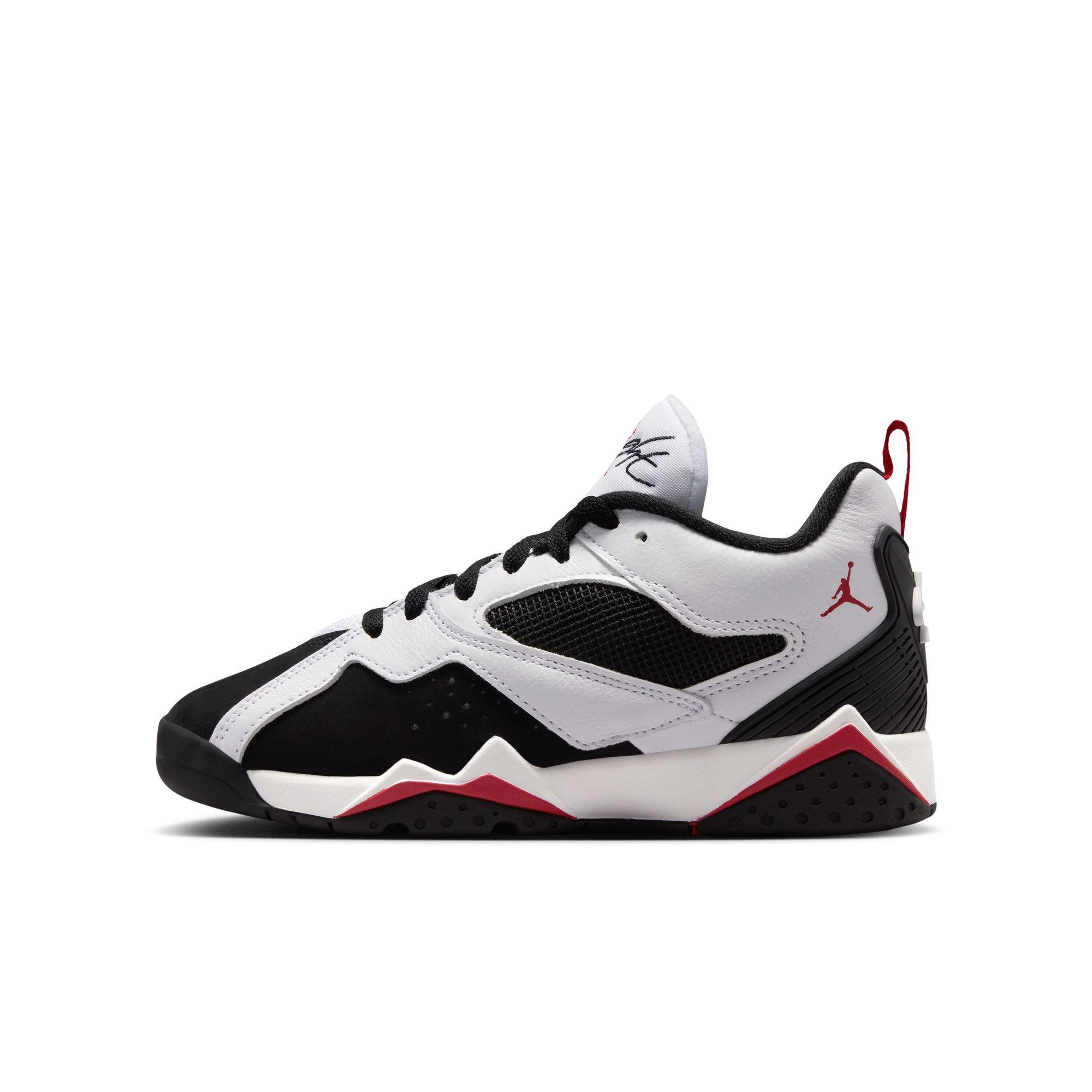 Jordan MVP 92 "White/Gym Red/Black" Grade School Boys' Shoe - WHITE/RED/BLACK Thumbnail View 3