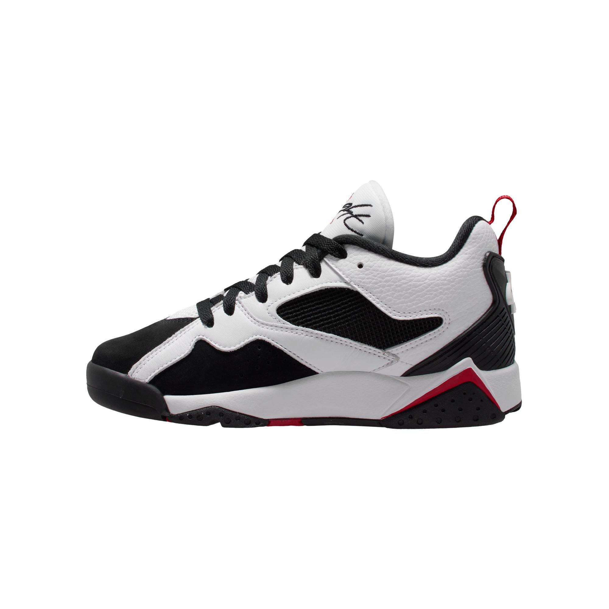 Jordan MVP 92 "White/Gym Red/Black" Grade School Boys' Shoe - WHITE/RED/BLACK Thumbnail View 4