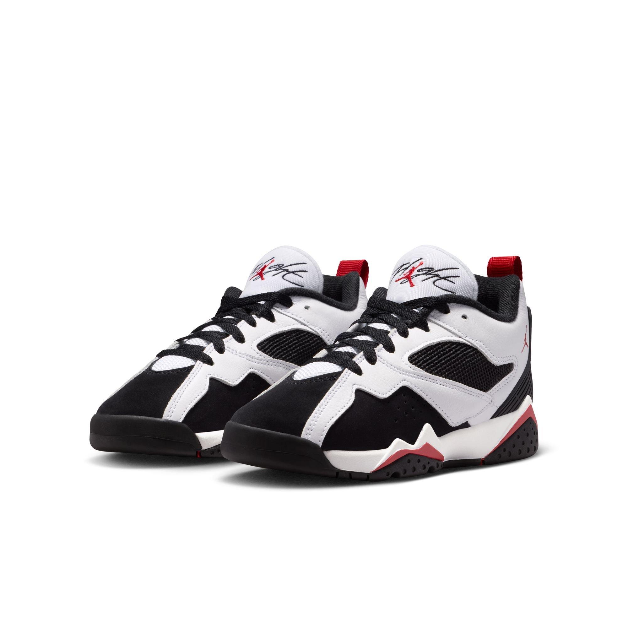 Jordan MVP 92 "White/Gym Red/Black" Grade School Boys' Shoe - WHITE/RED/BLACK Thumbnail View 5