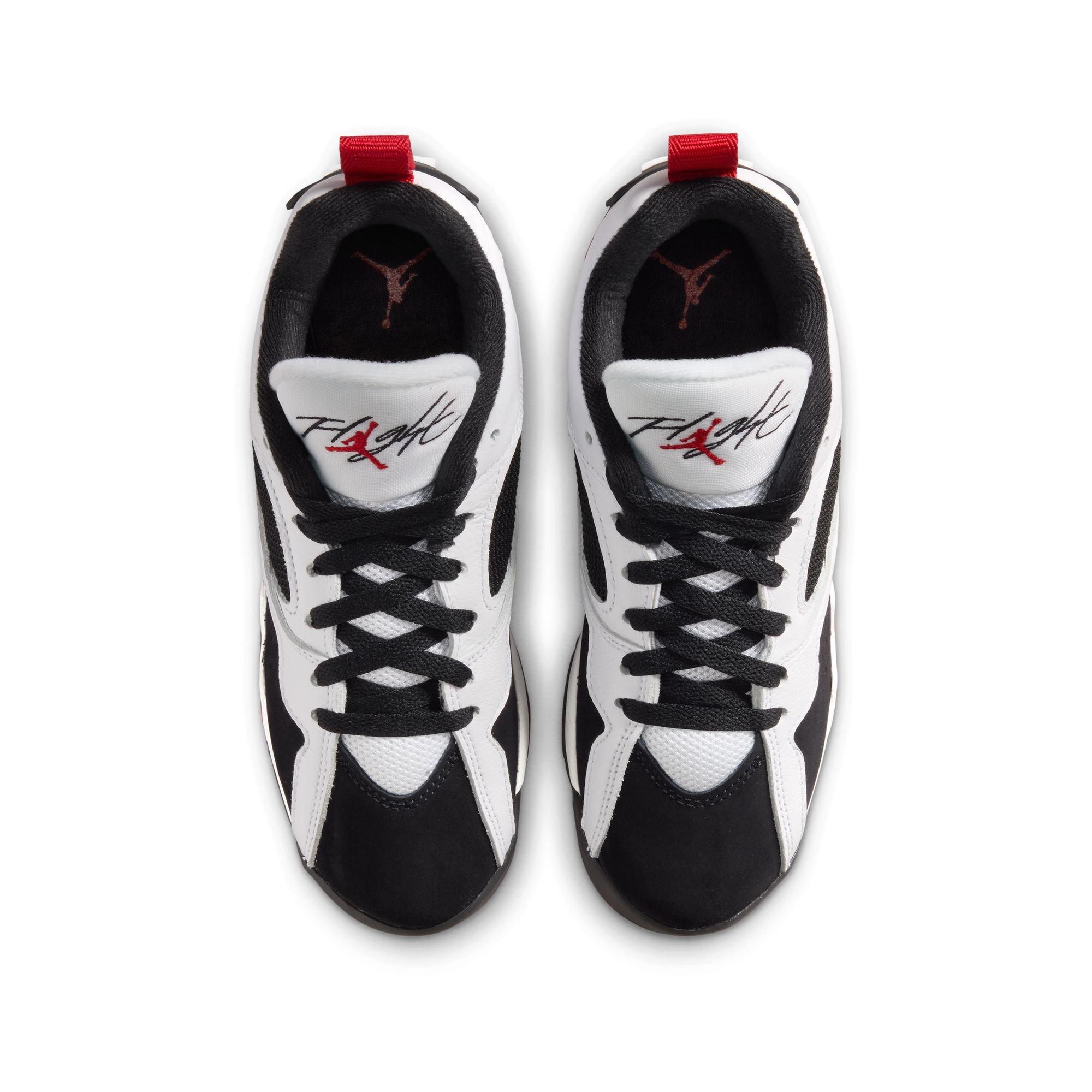 Jordan MVP 92 "White/Gym Red/Black" Grade School Boys' Shoe - WHITE/RED/BLACK Thumbnail View 6